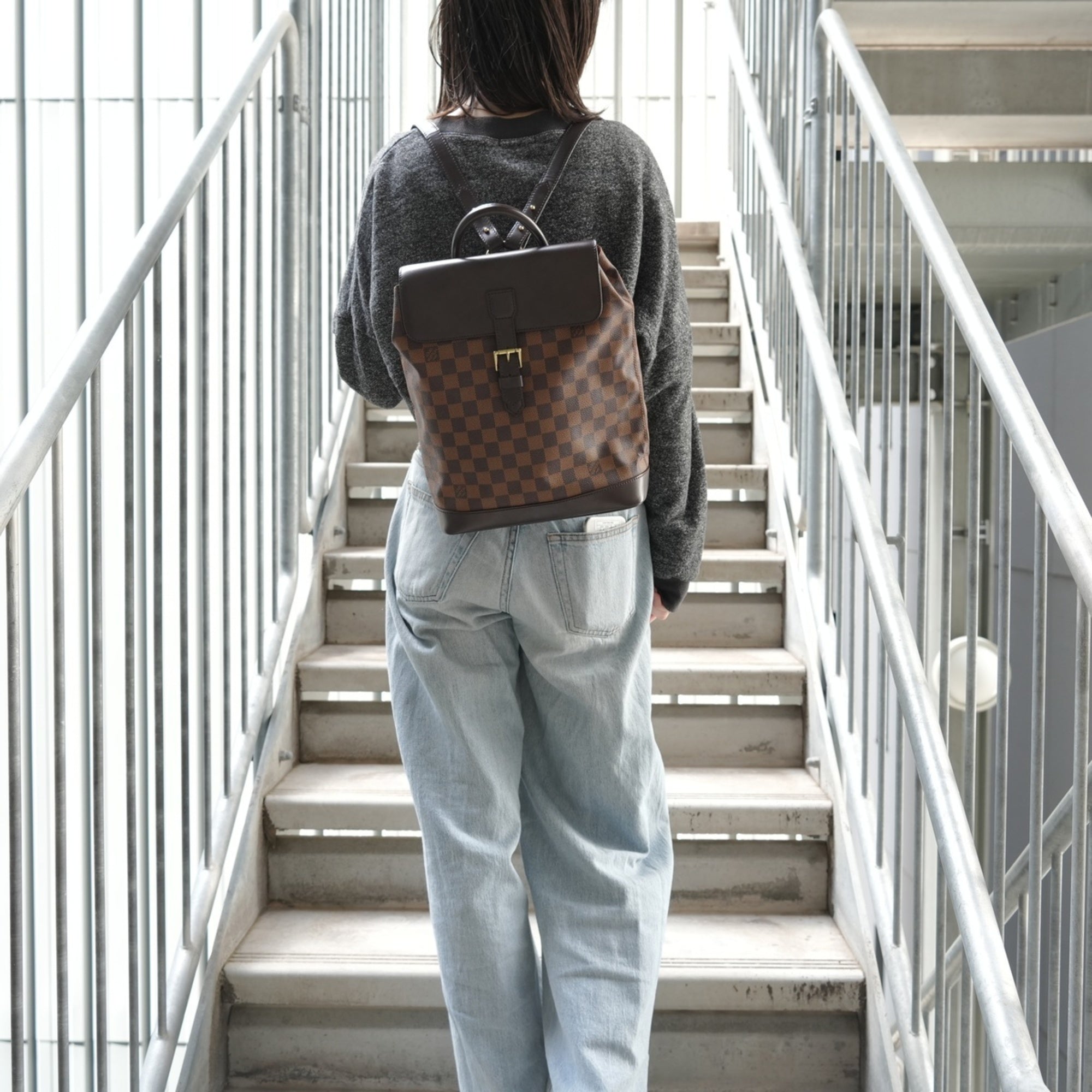 Louis Vuitton Brown Backpack (Pre-Owned)