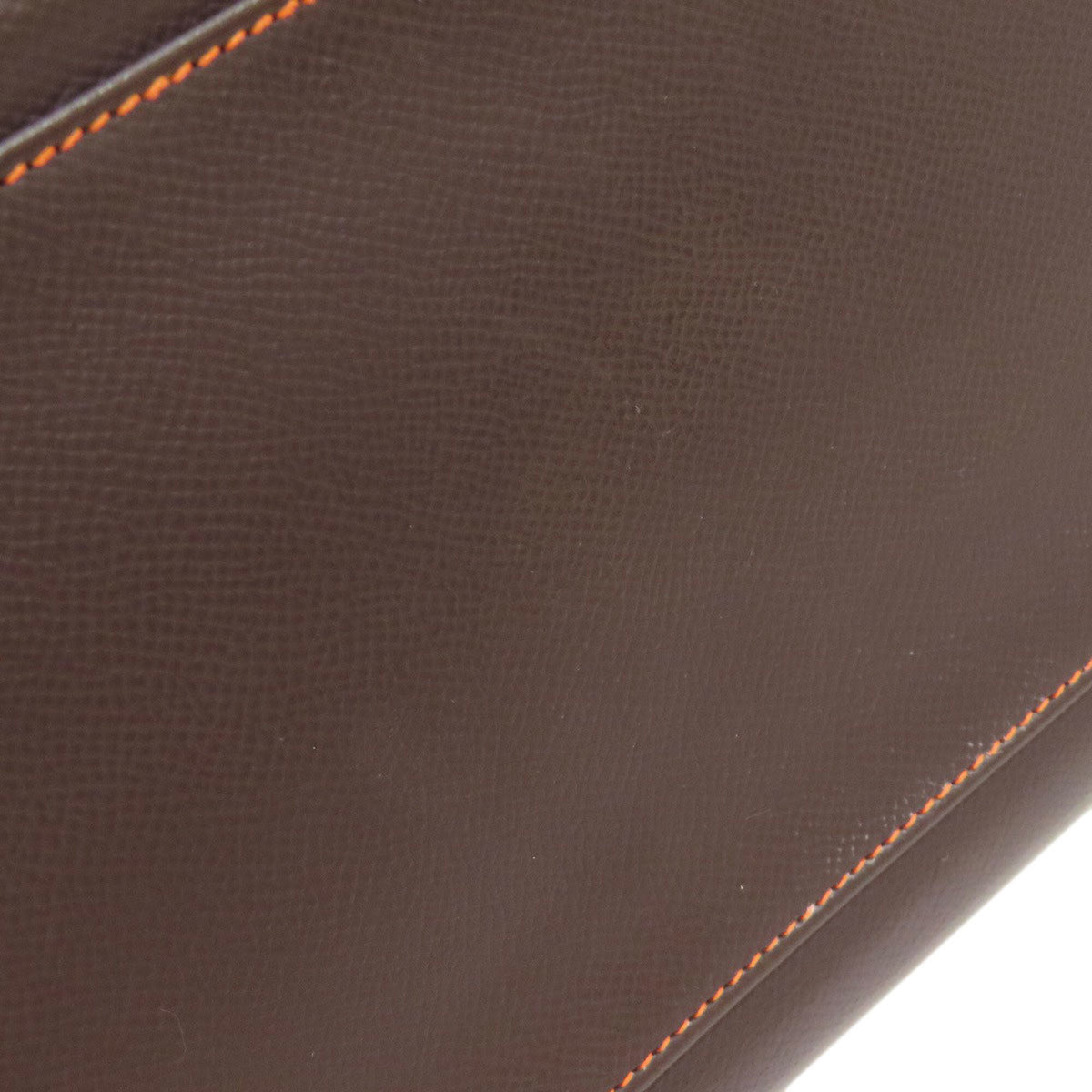 Hermes Brown Orange Epsom Leather Handbag (Pre-Owned)