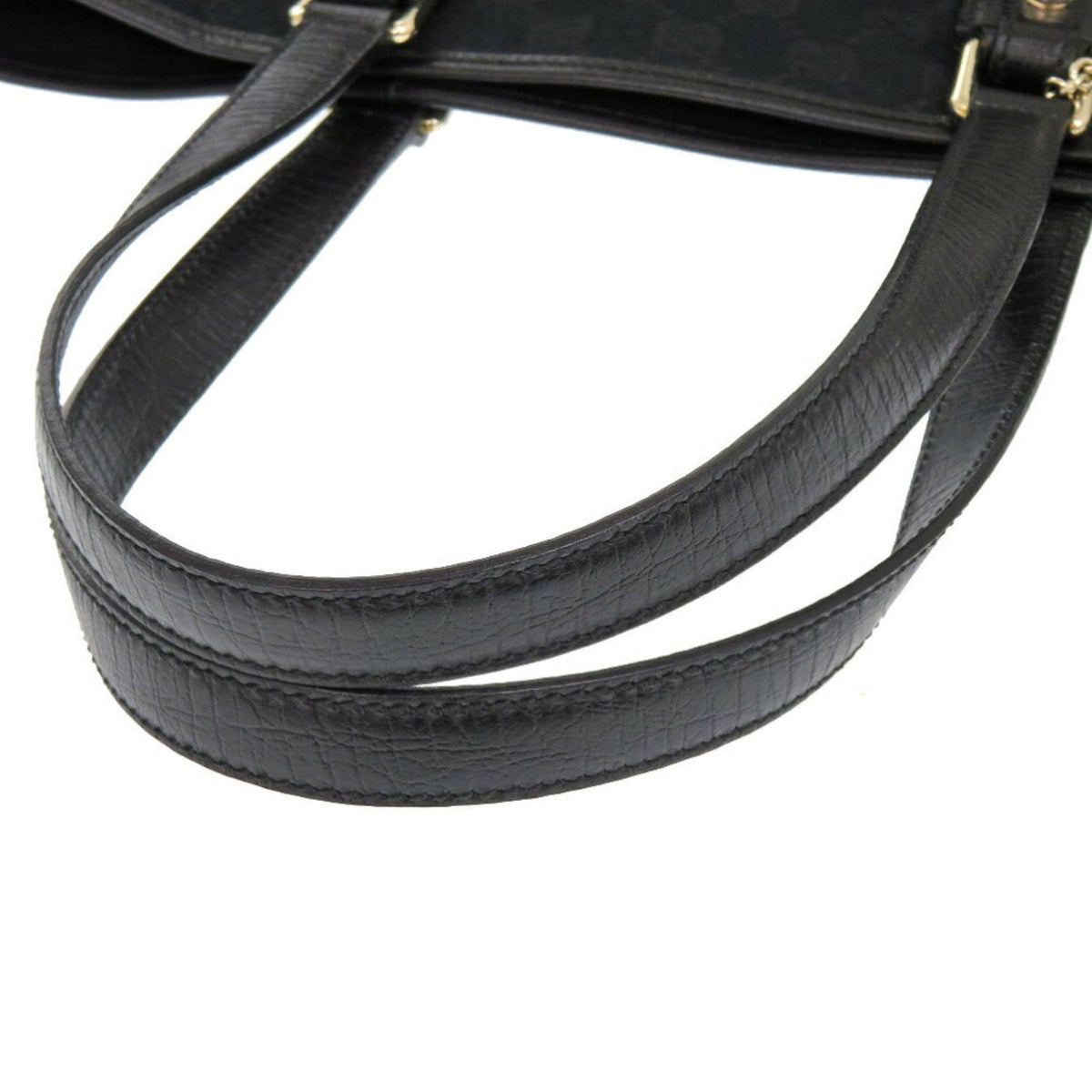Gucci Black Green Canvas Tote Bag (Pre-Owned)