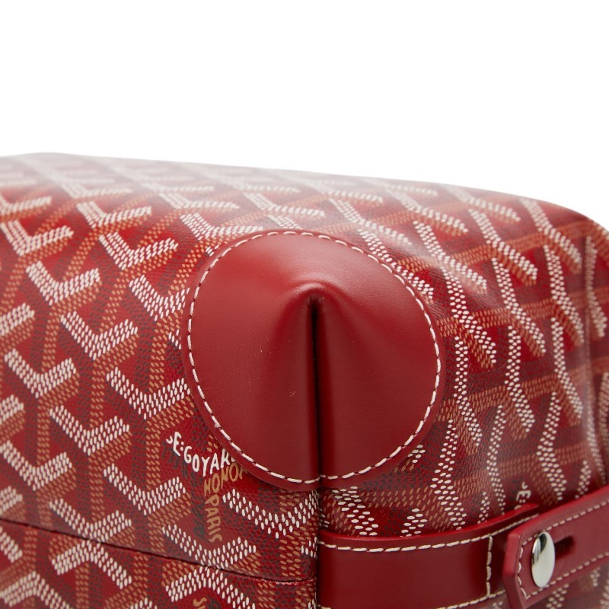 Goyard Red Color Pvc Leather Handbag (Pre-Owned)