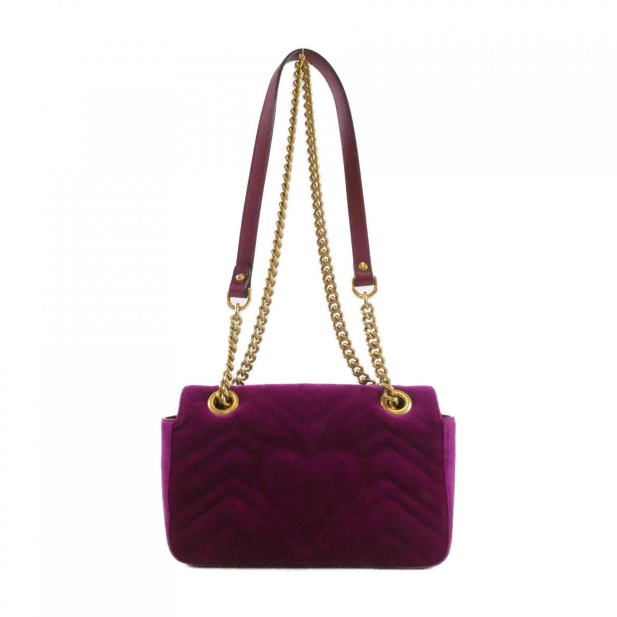 Gucci Gg Marmont Velvet Shoulder Bag (Pre-Owned)