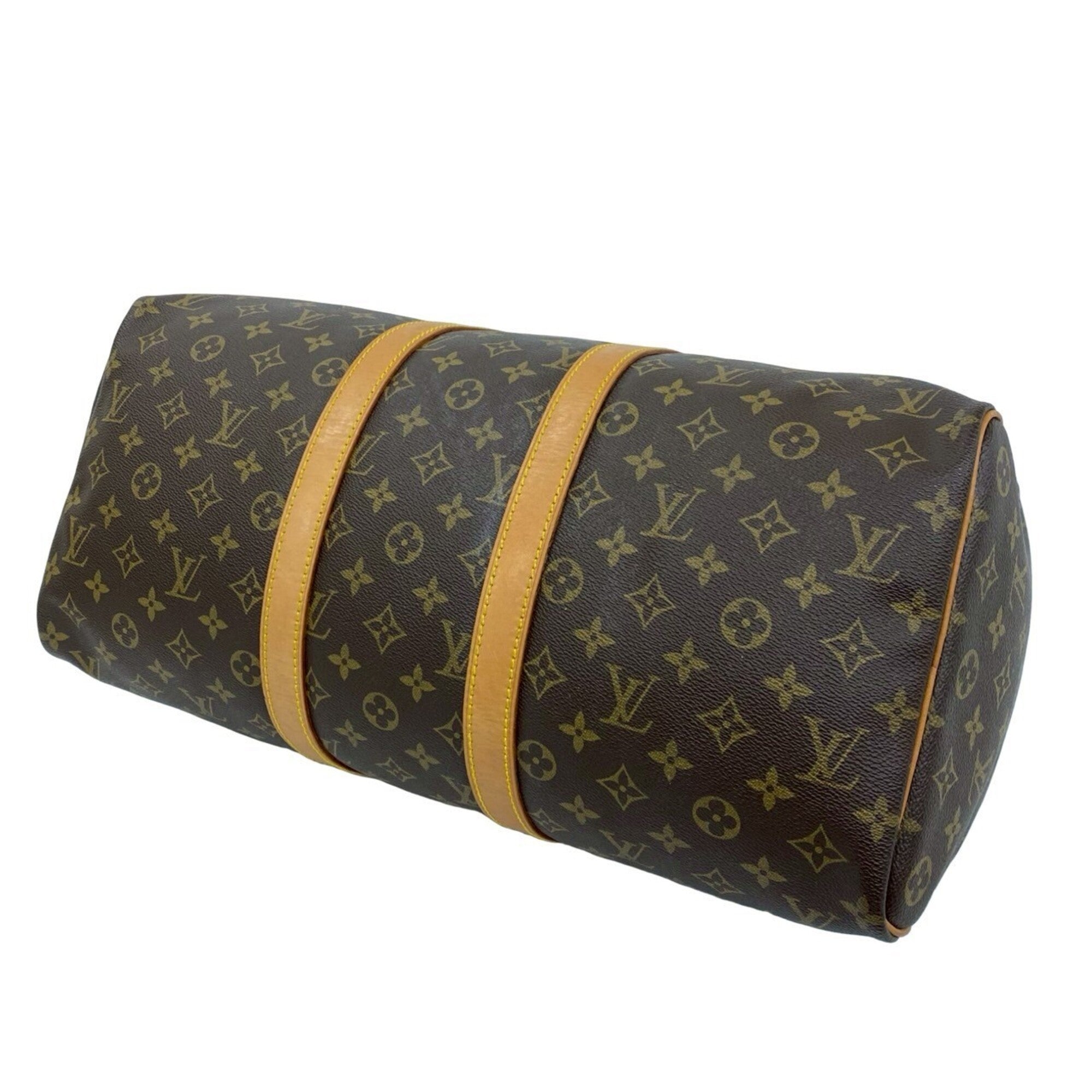 Louis Vuitton Brown Leather Pvc Boston Bag (Pre-Owned)