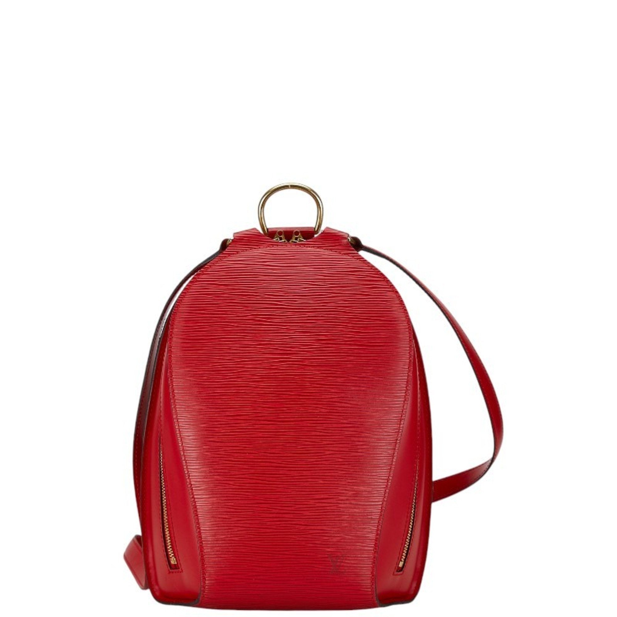 Louis Vuitton Castilian Red Leather Backpack (Pre-Owned)