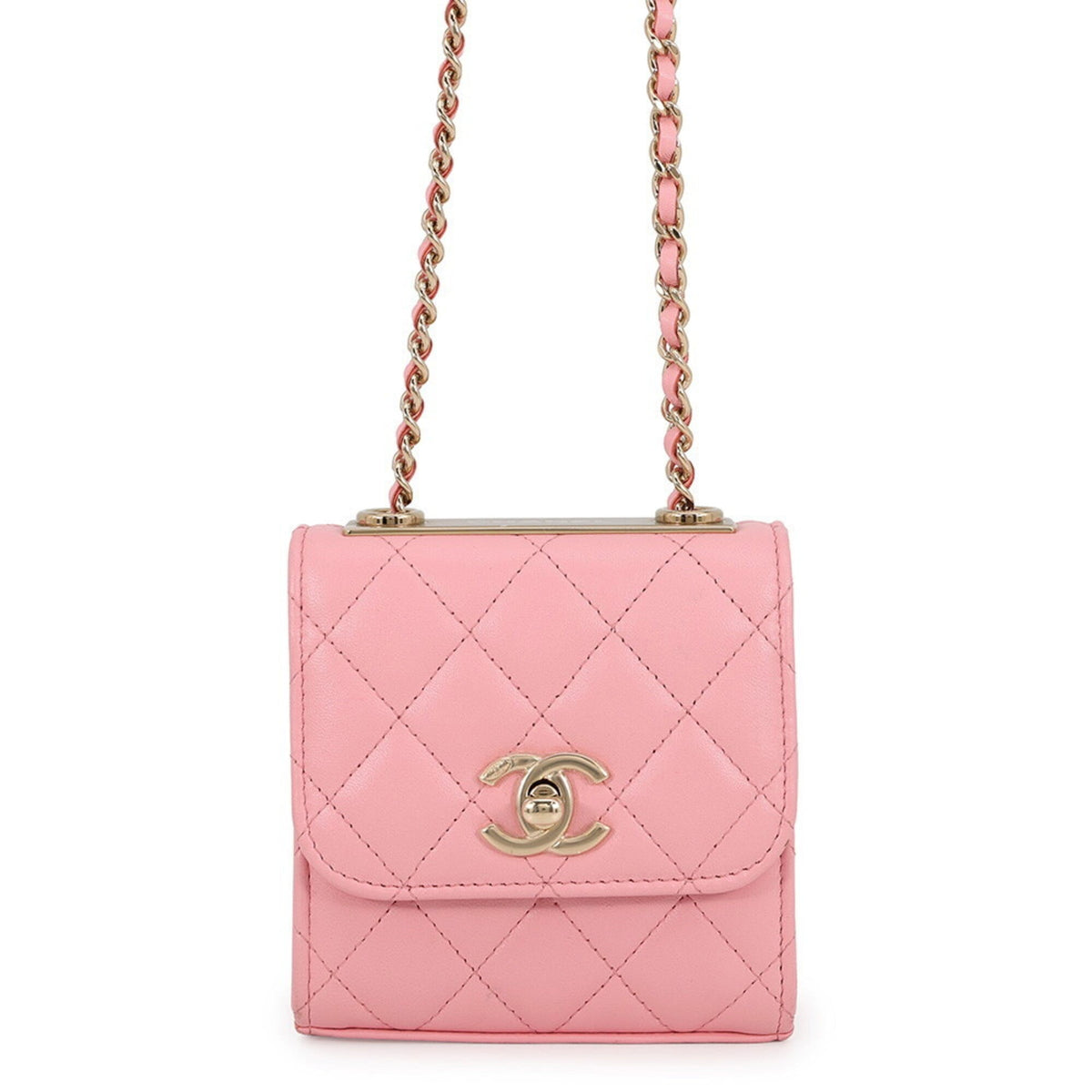 Chanel Matelasse Pink Leather Handbag (Pre-Owned)