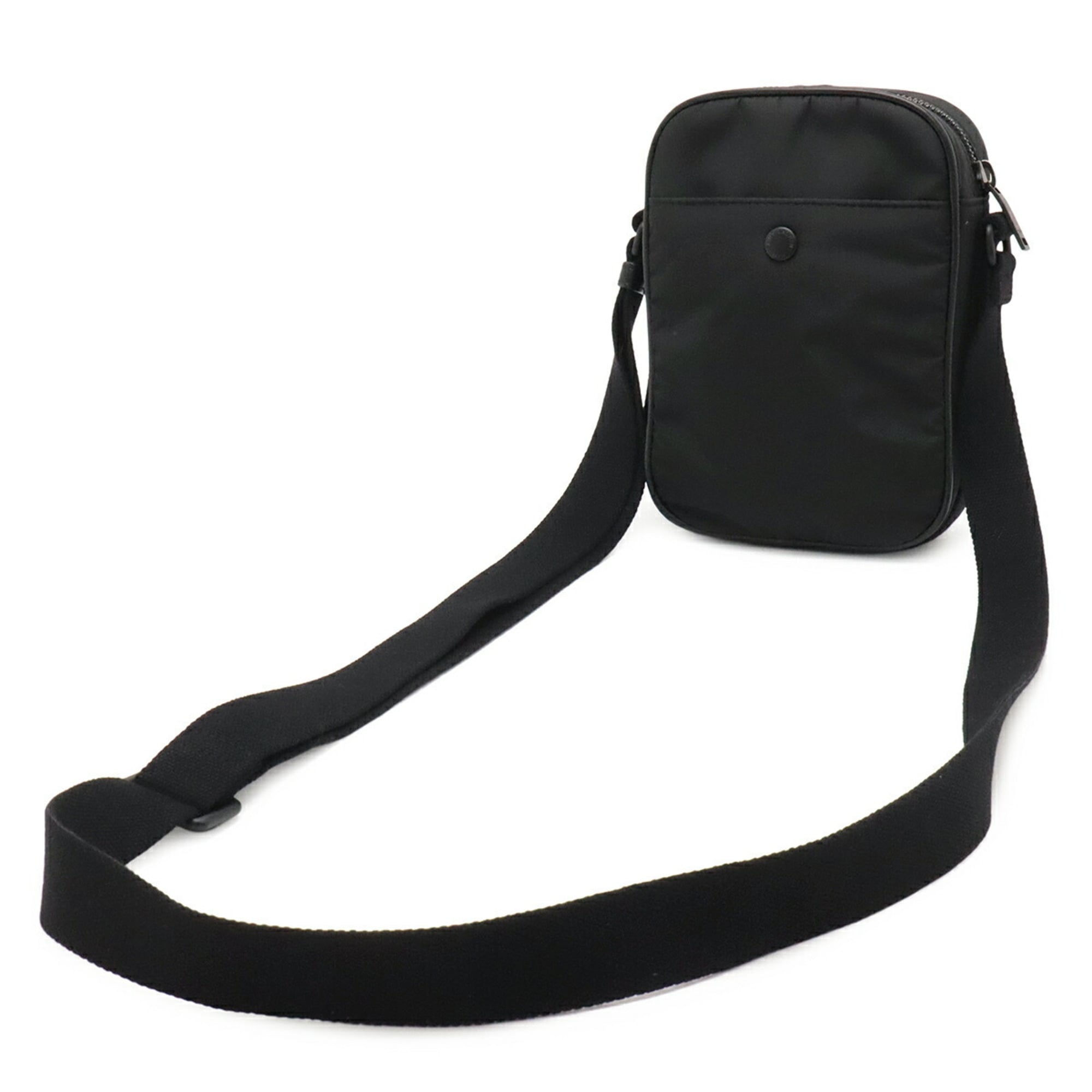 Yves Saint Laurent Black Nylon Leather Shoulder Bag (Pre-Owned)