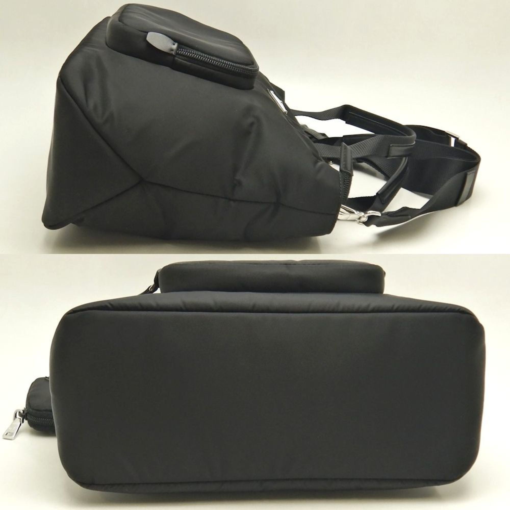 Prada Nero Nylon Pouch Tote Bag (Pre-Owned)