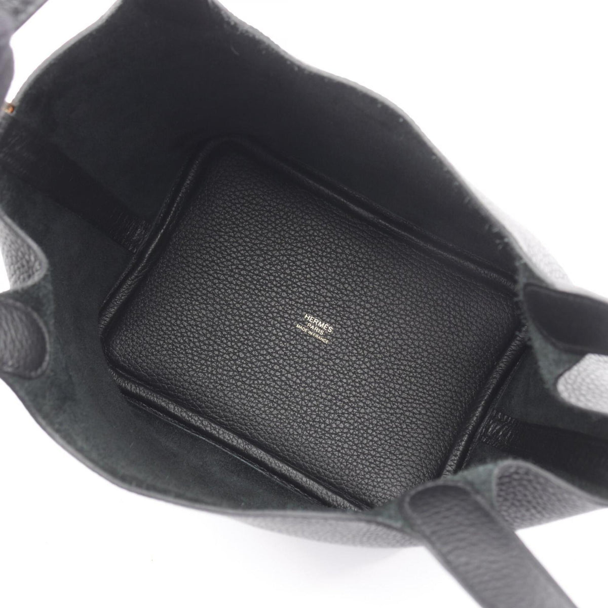 Hermes Black Taurillon Clemence Leather Leather Handbag (Pre-Owned)