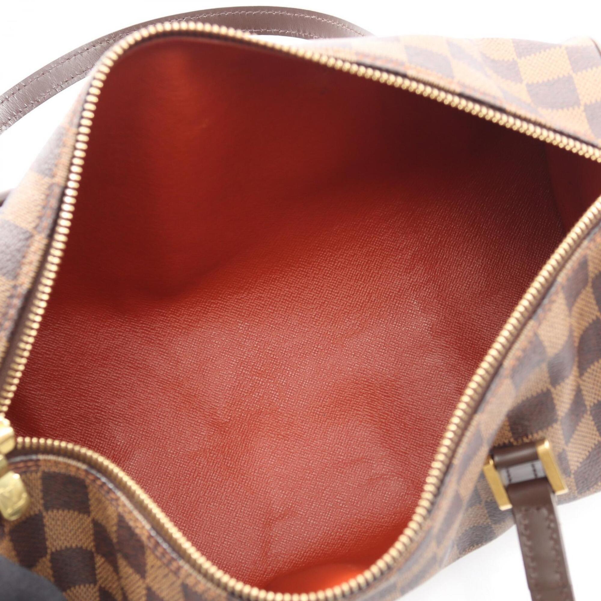 Louis Vuitton Damier Brown Ebene Coated Canvas Leather Handbag (Pre-Owned)