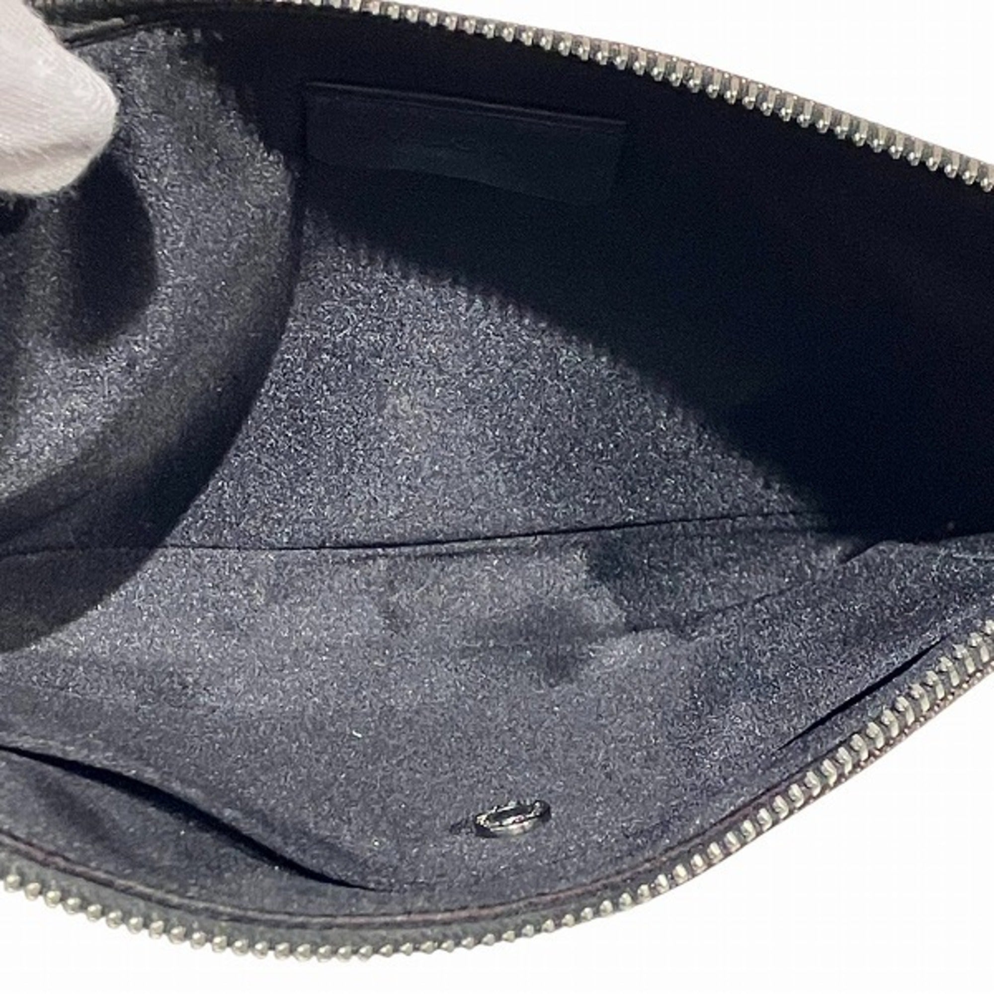 Bvlgari Bvlgari Bvlgari Black White Canvas Leather Handbag Shoulder Bag (Pre-Owned)