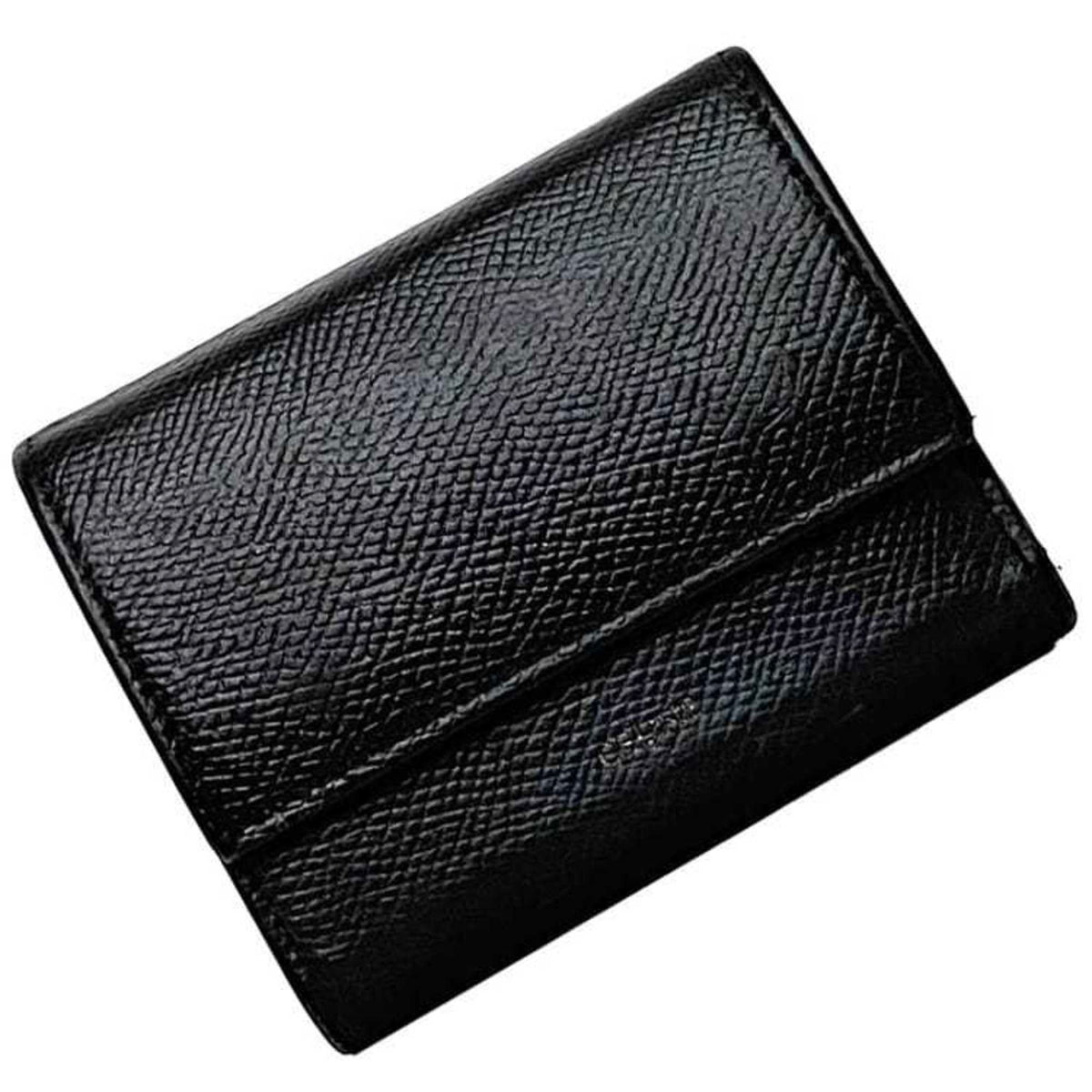 Celine Black Leather Wallet (Tri-Fold) (Pre-Owned)