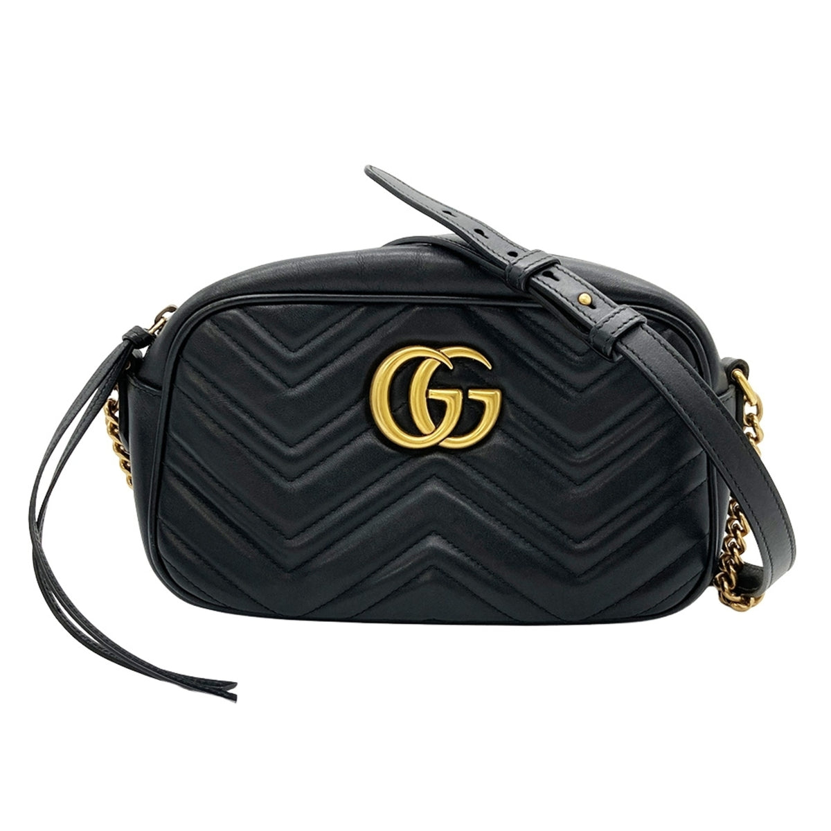 Gucci Black Leather Shoulder Bag (Pre-Owned)