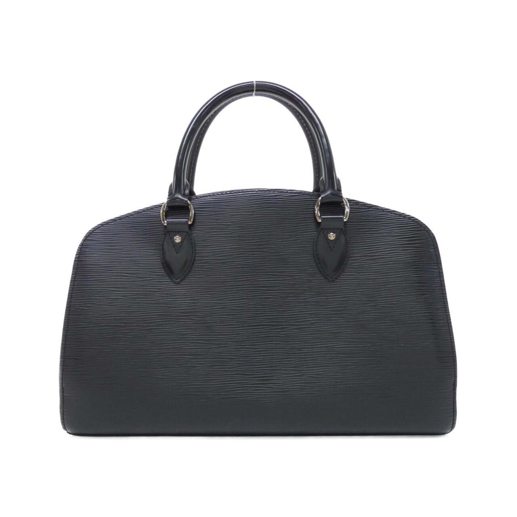 Louis Vuitton Black Leather Handbag (Pre-Owned)