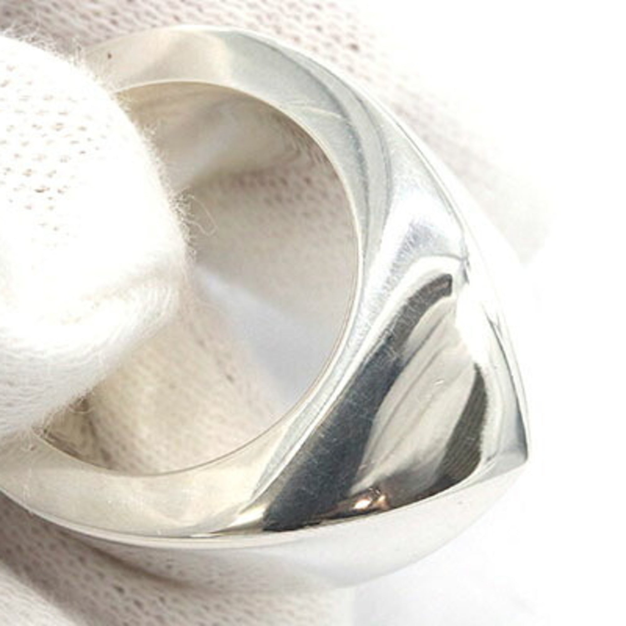 Hermes Medor Sterling Silver 925 Band Ring (Pre-Owned)