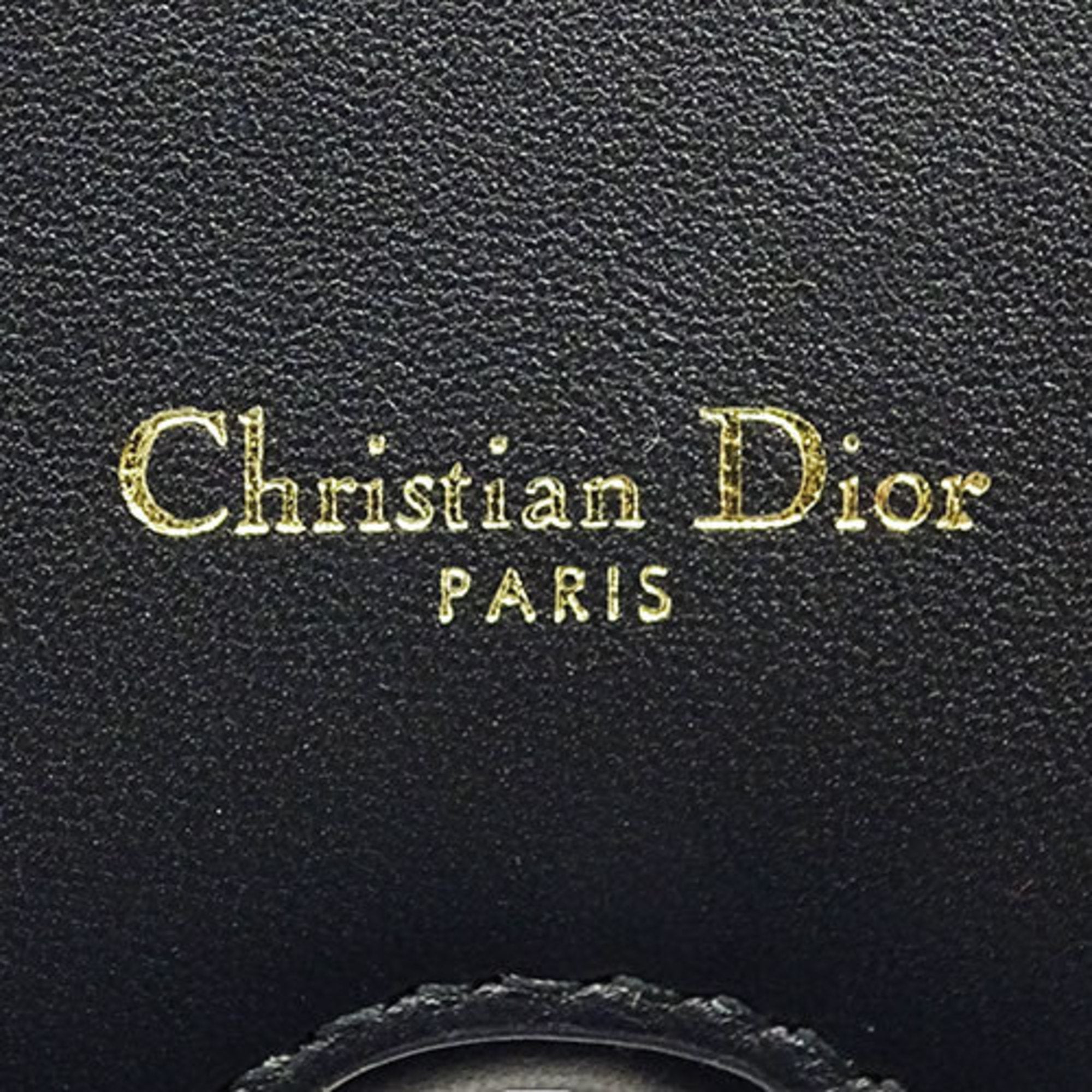 Christian Dior Black Leather Clutch Bag (Pre-Owned)