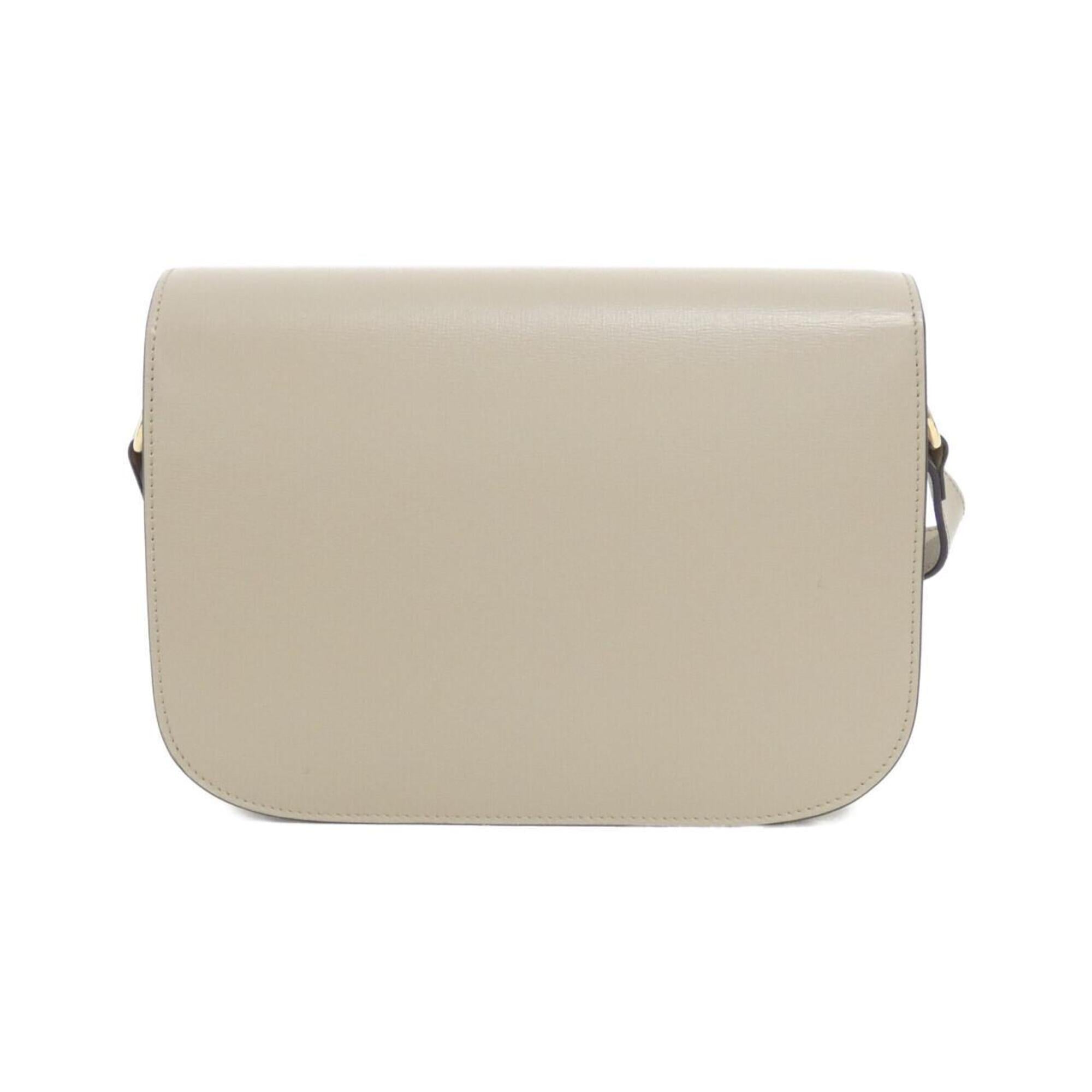 Gucci Beige Leather Shoulder Bag (Pre-Owned)
