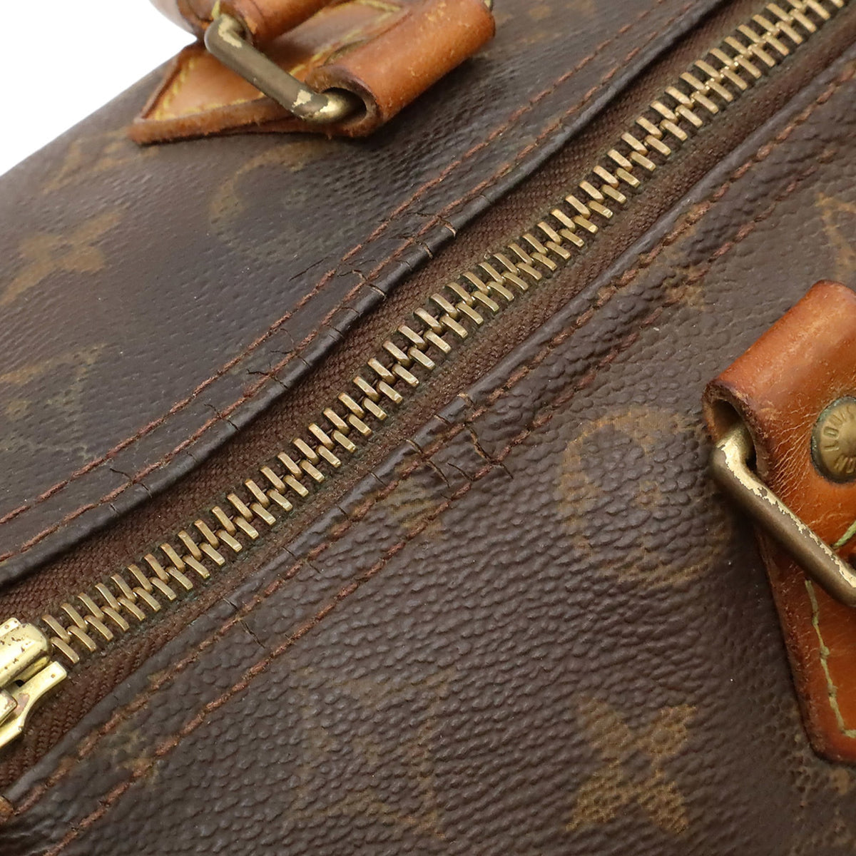 Louis Vuitton Brown Galle Monogram White Monogram Handbag (Pre-Owned)