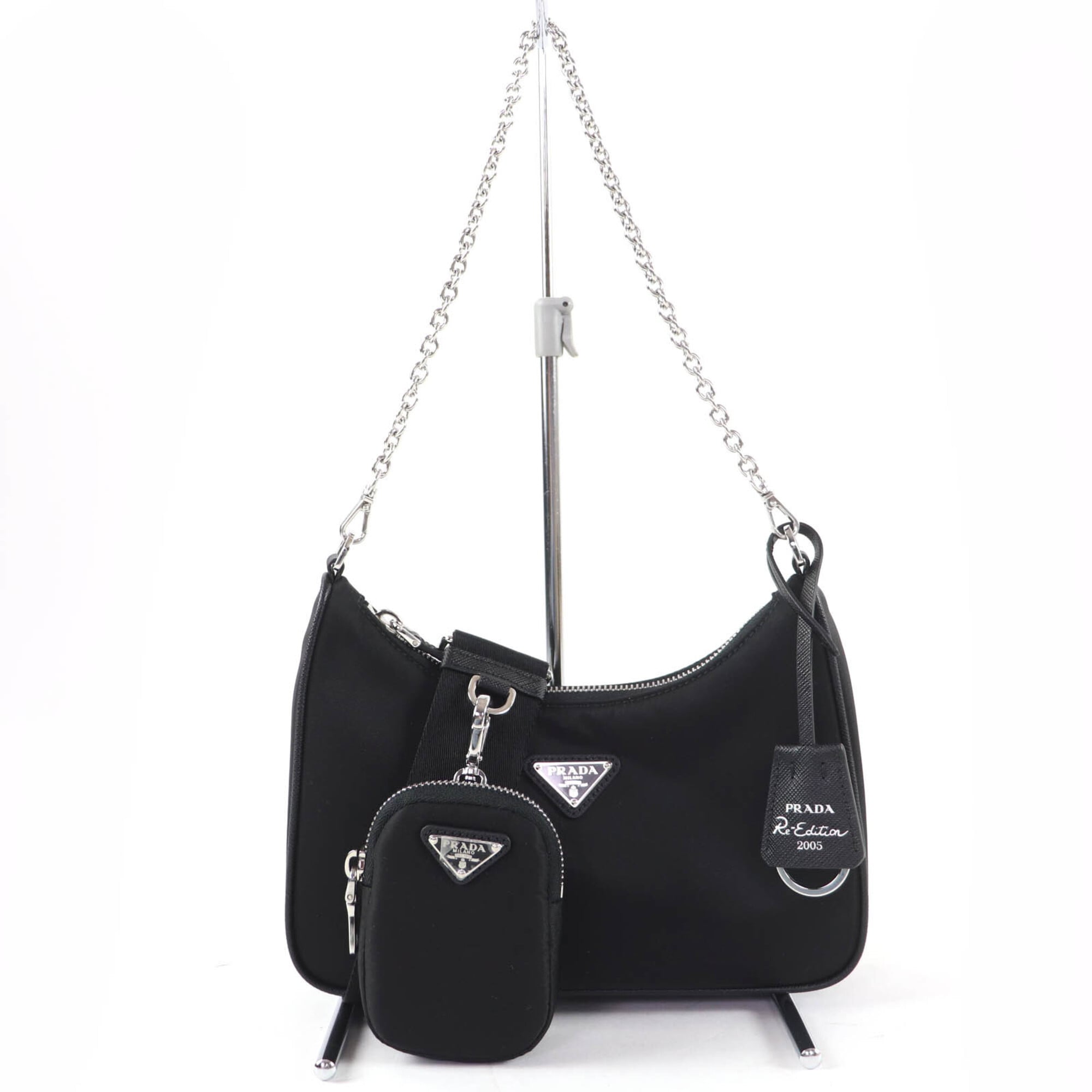 Prada Black Handbag Pouch Shoulder Bag (Pre-Owned)