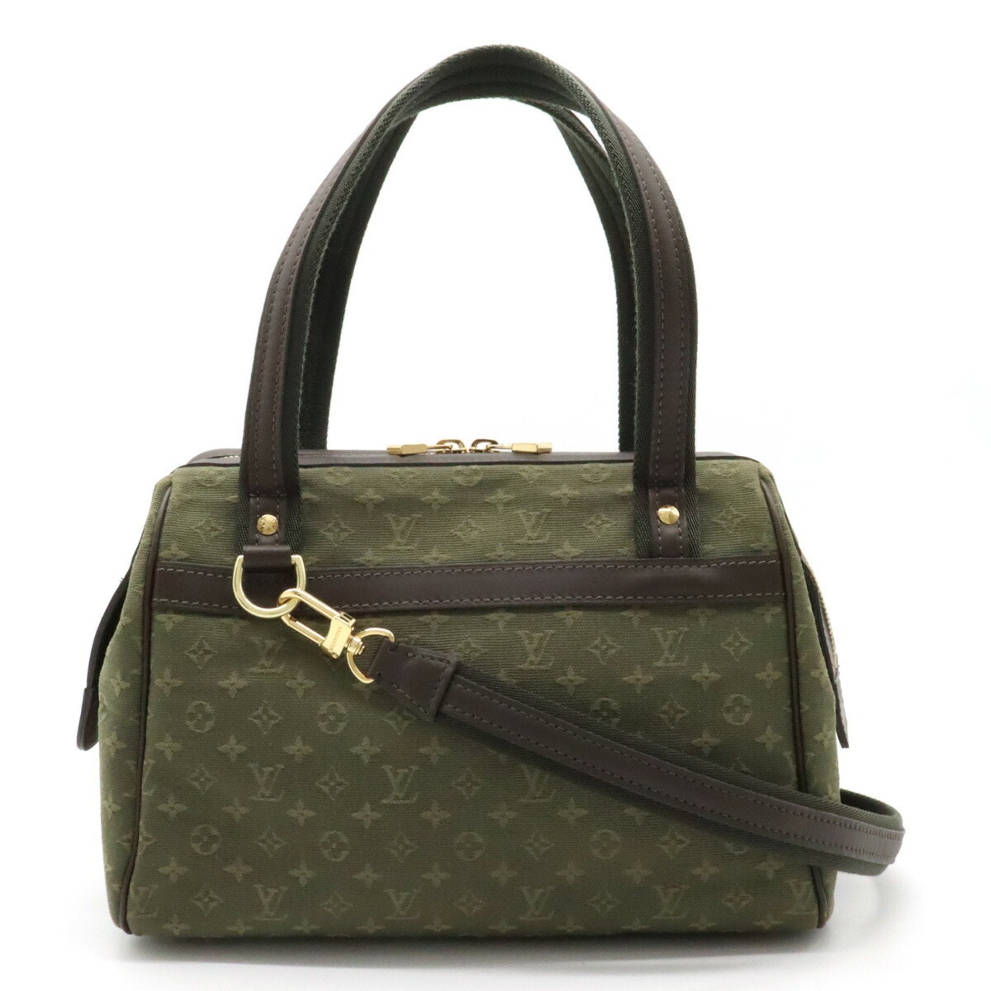 Louis Vuitton Tst Khaki Canvas Leather Handbag Shoulder Bag (Pre-Owned)