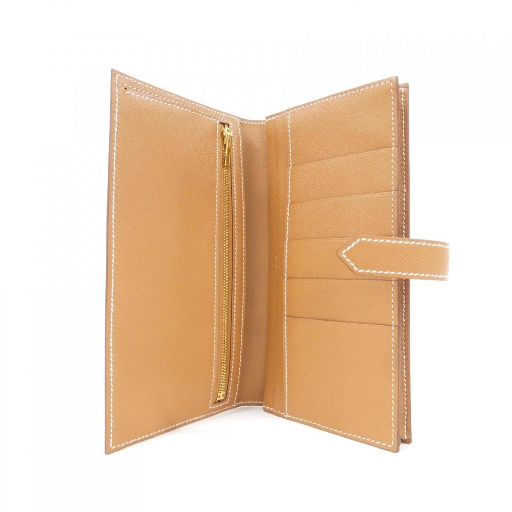 Hermes Gold Long Wallet (Bi-Fold) (Pre-Owned)