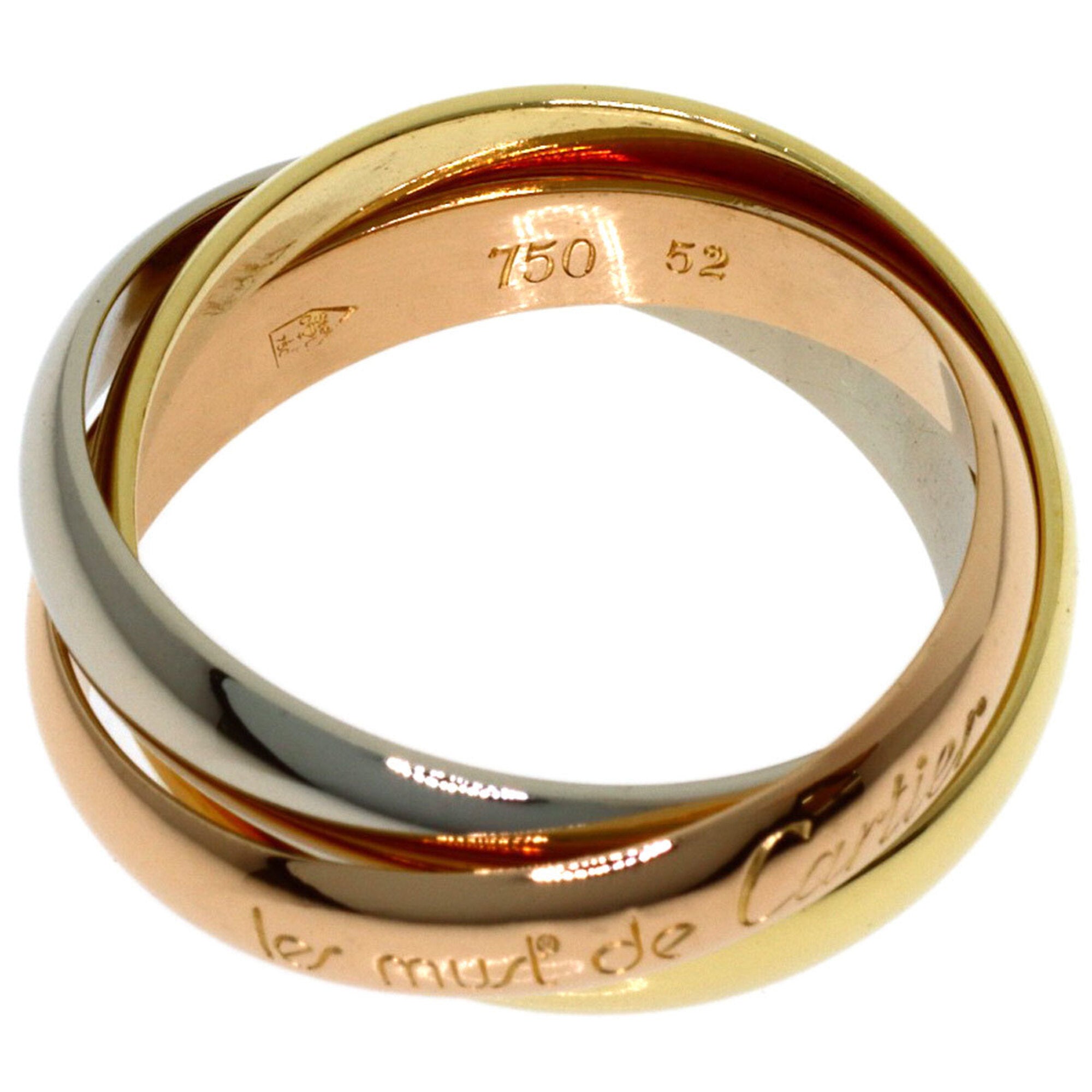 Cartier Yellow Gold (18K) Pink Gold (18K) White Gold (18K) Band Ring (Pre-Owned)