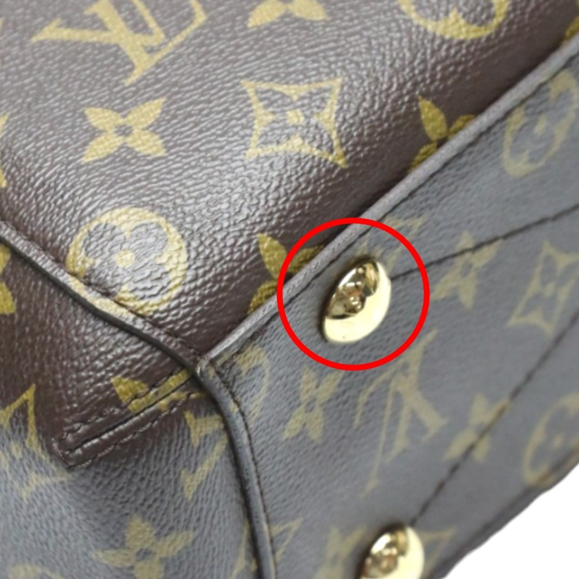 Louis Vuitton Brown Monogram Canvas Handbag Shoulder Bag (Pre-Owned)