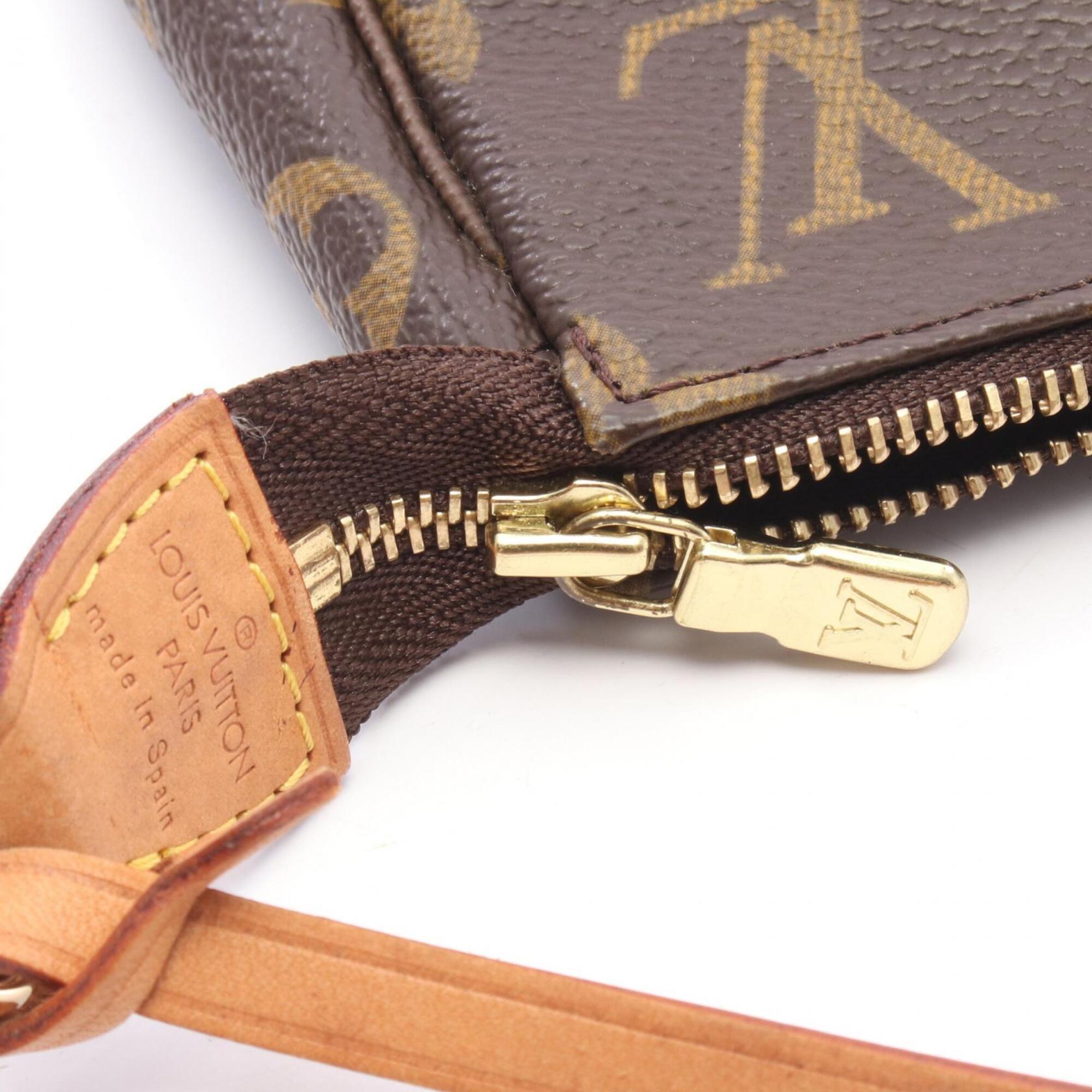 Louis Vuitton Brown Coated Canvas Pvc Monogram Leather Handbag (Pre-Owned)