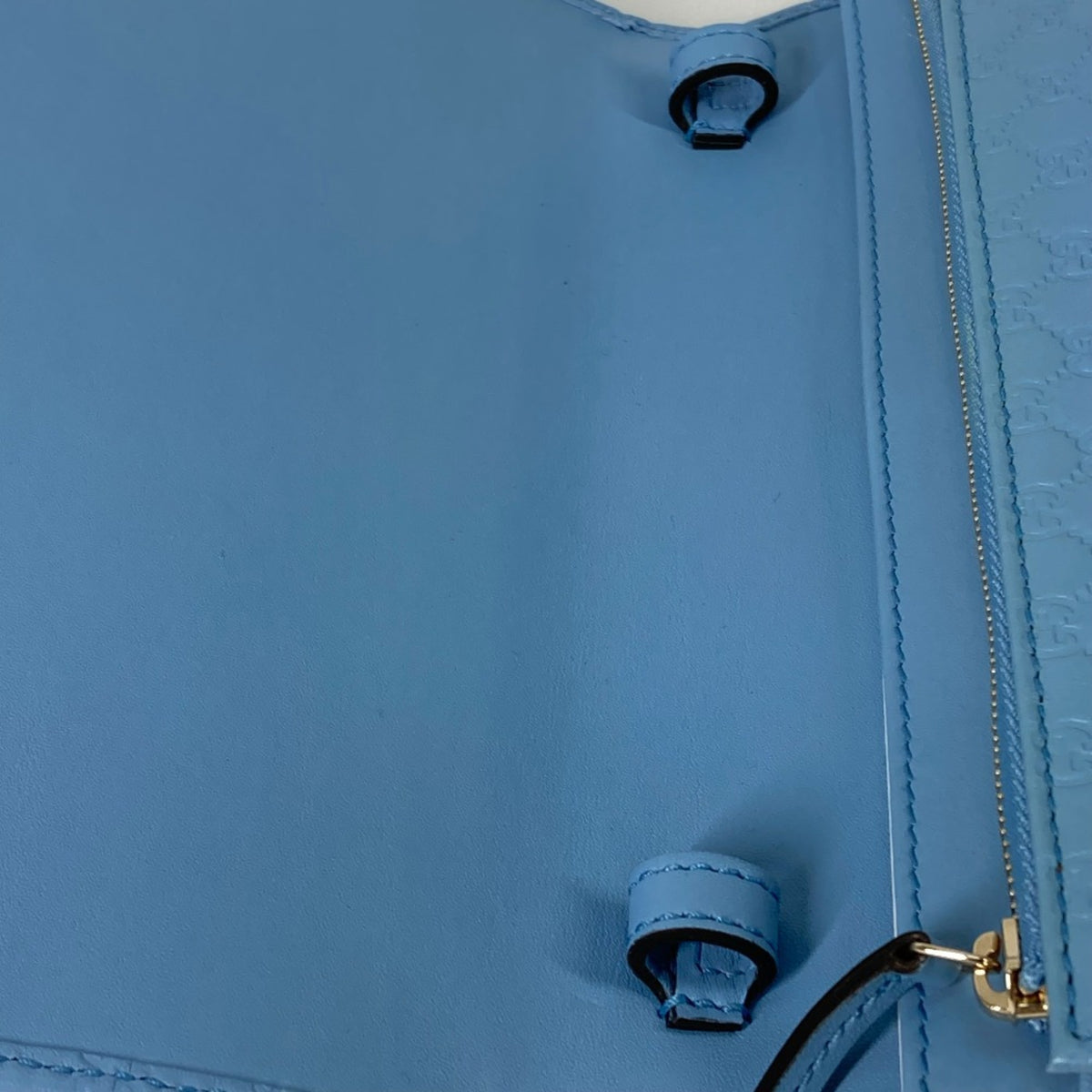 Gucci Blue Leather Shoulder Bag (Pre-Owned)