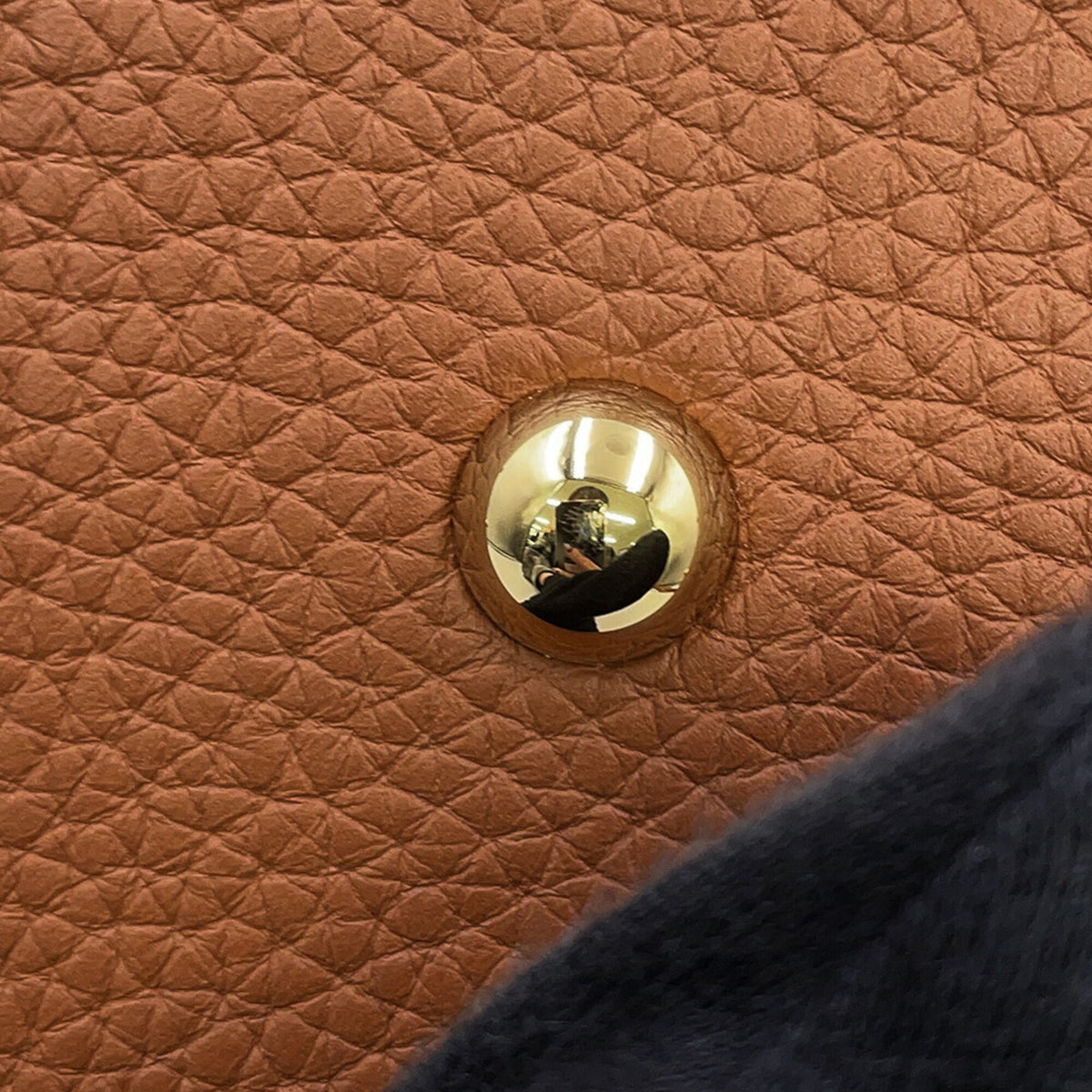 Hermes Brown Taurillon Clemence Leather Handbag Shoulder Bag (Pre-Owned)