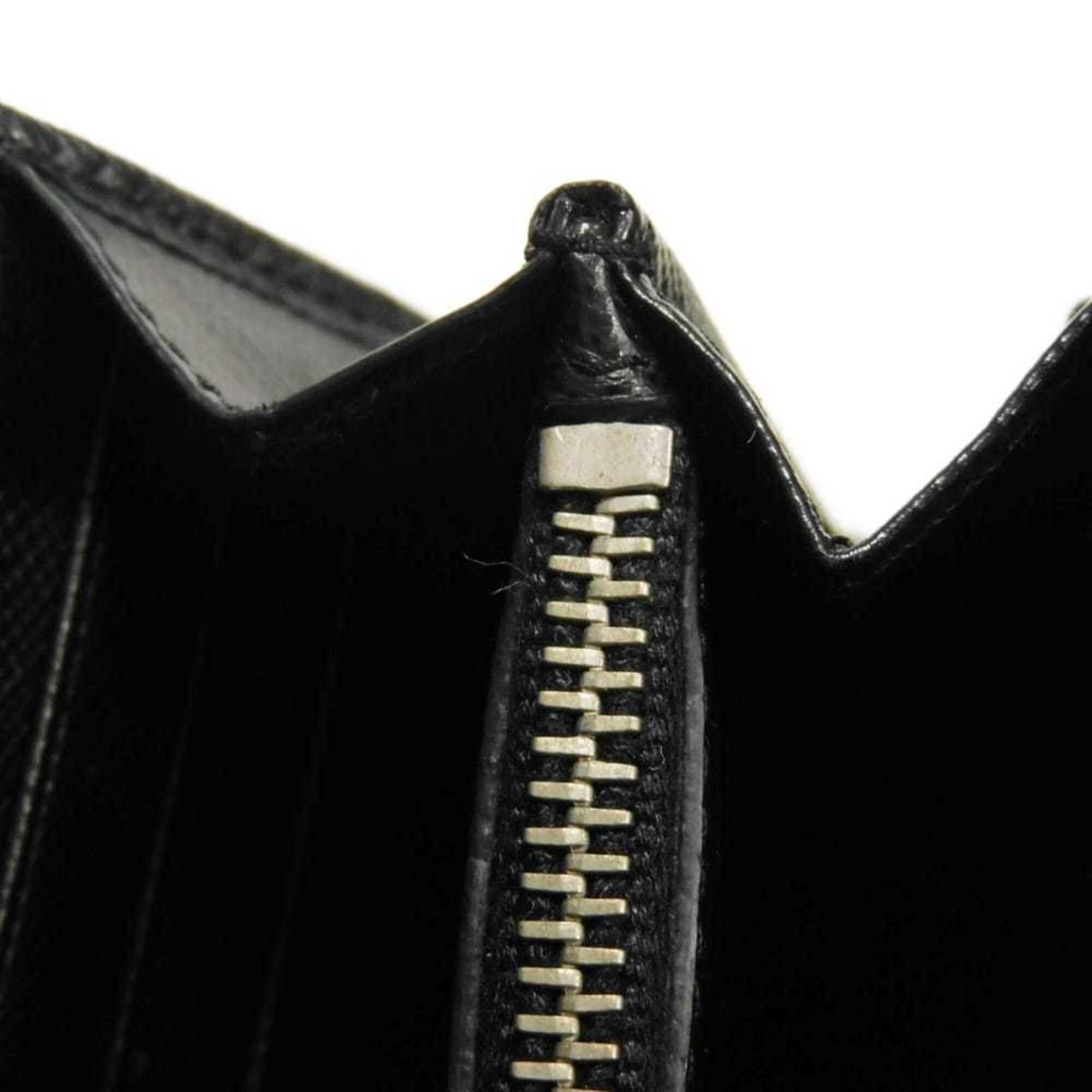 Prada Black Saffiano Long Wallet (Bi-Fold) (Pre-Owned)