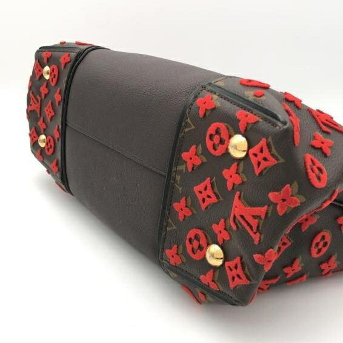 Louis Vuitton Red Brown Handbag (Pre-Owned)