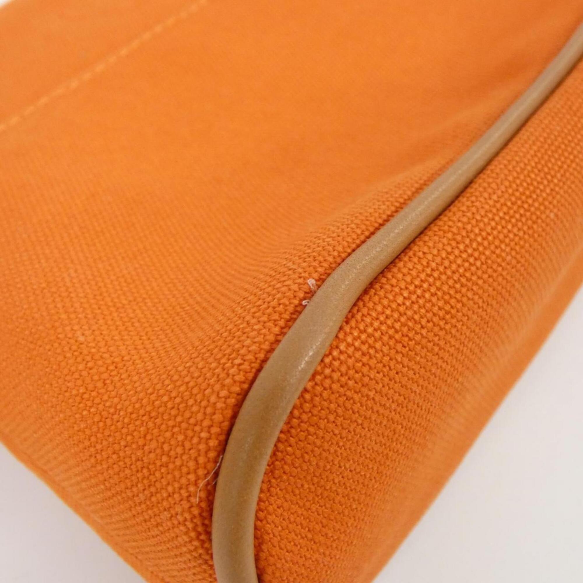 Hermes Orange Canvas Handbag Pouch (Pre-Owned)