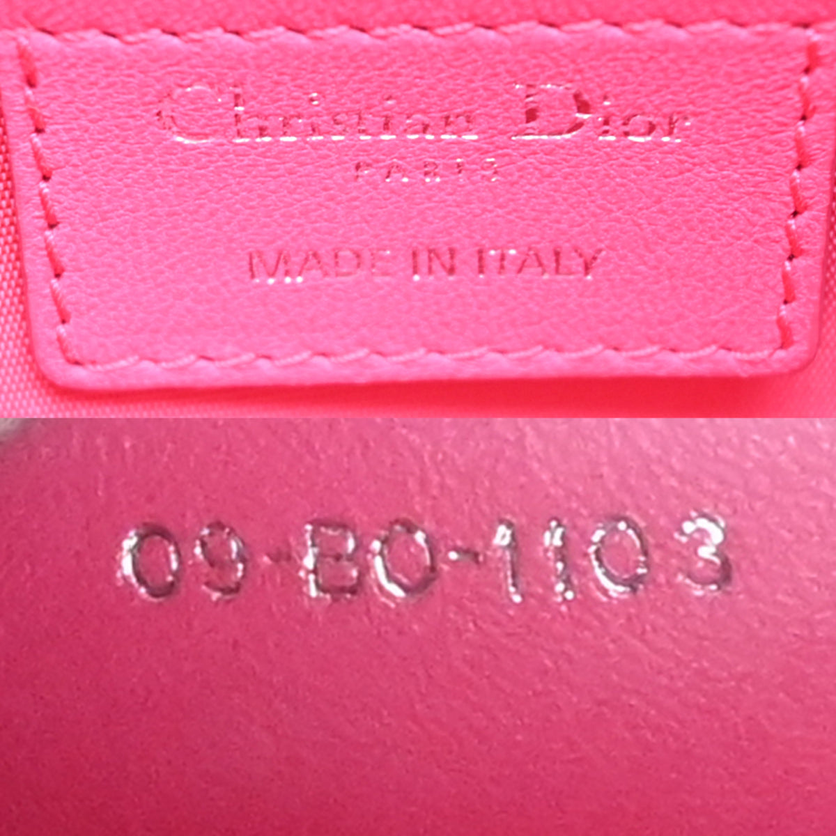 Christian Dior Pink Leather Handbag (Pre-Owned)