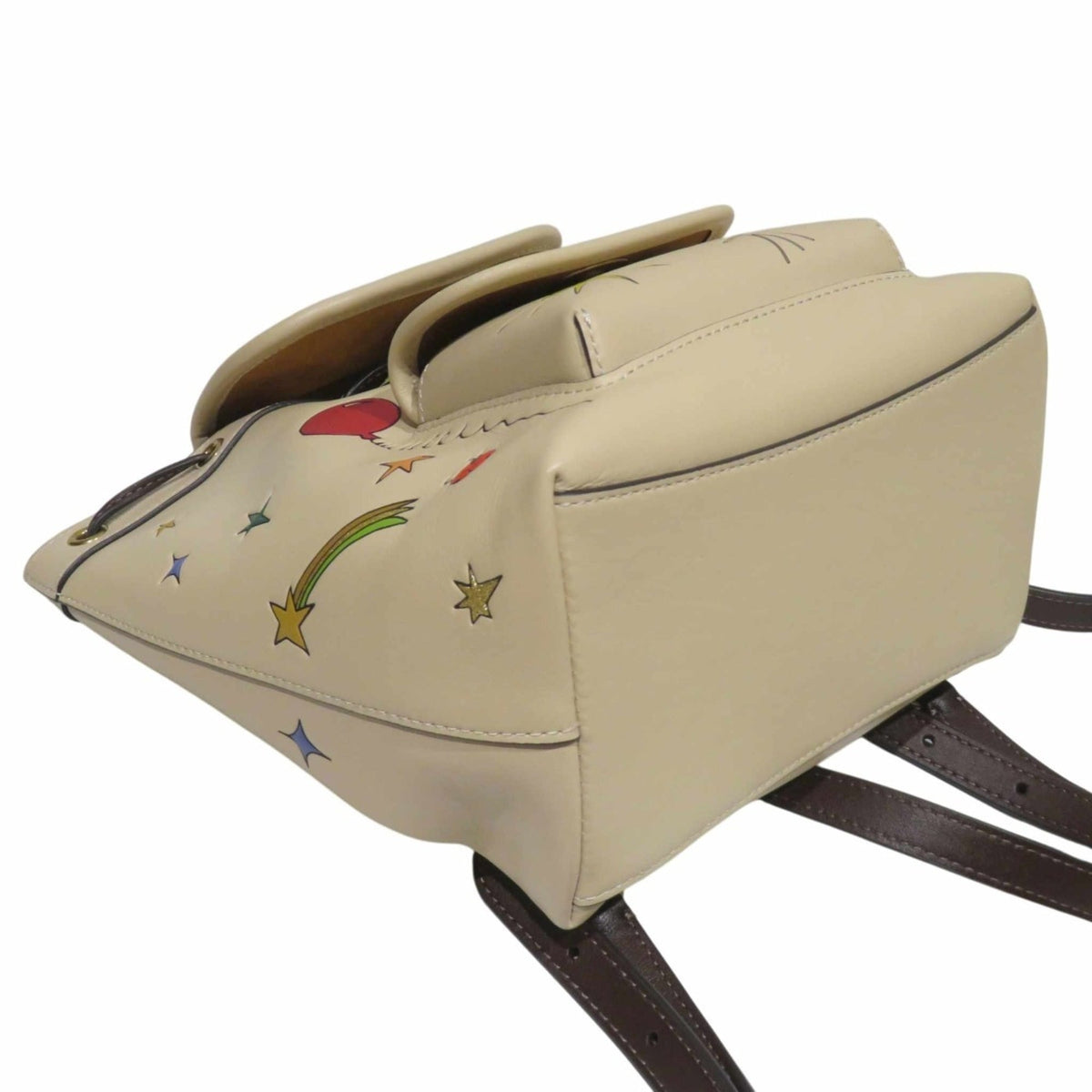 Coach Dark Brown Light Beige Leather (Pre-Owned)