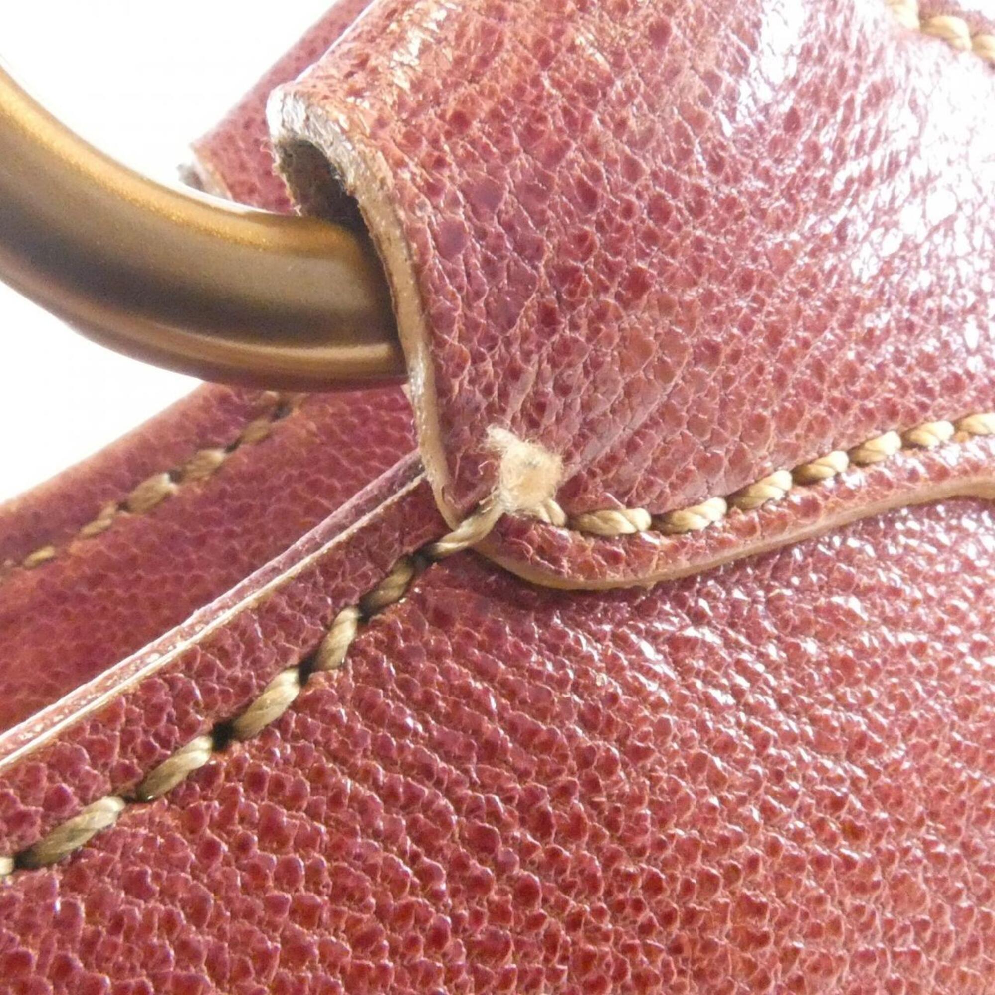 Cartier Rose Pink Leather Handbag (Pre-Owned)