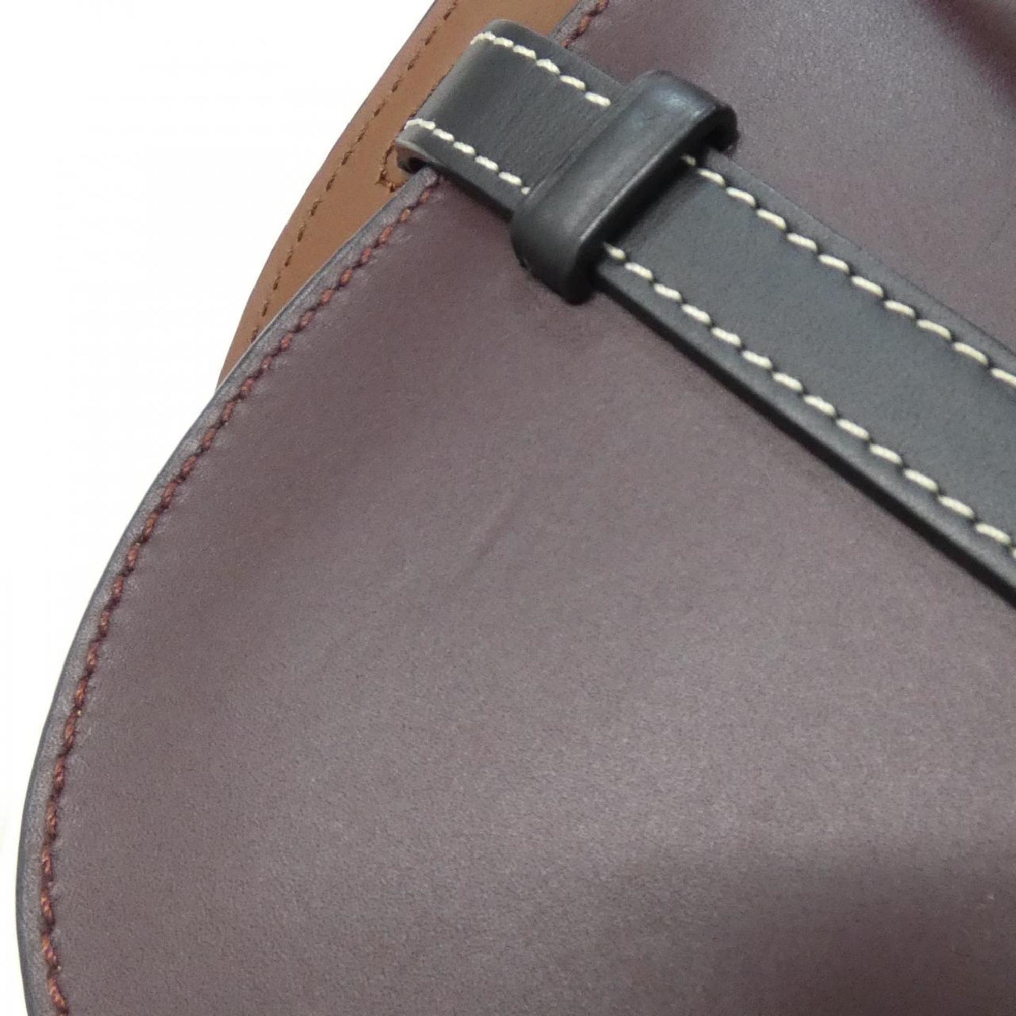 Loewe Purple Leather Shoulder Bag (Pre-Owned)