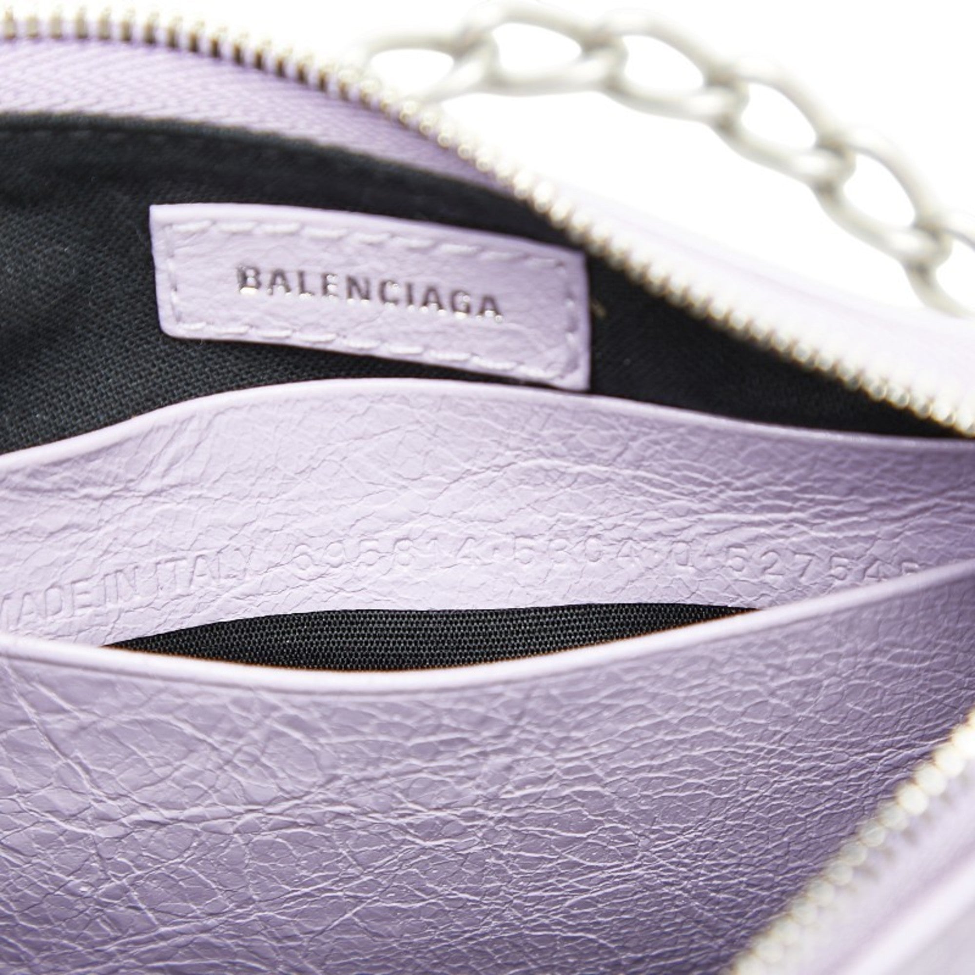 Balenciaga Purple Leather Handbag Shoulder Bag (Pre-Owned)