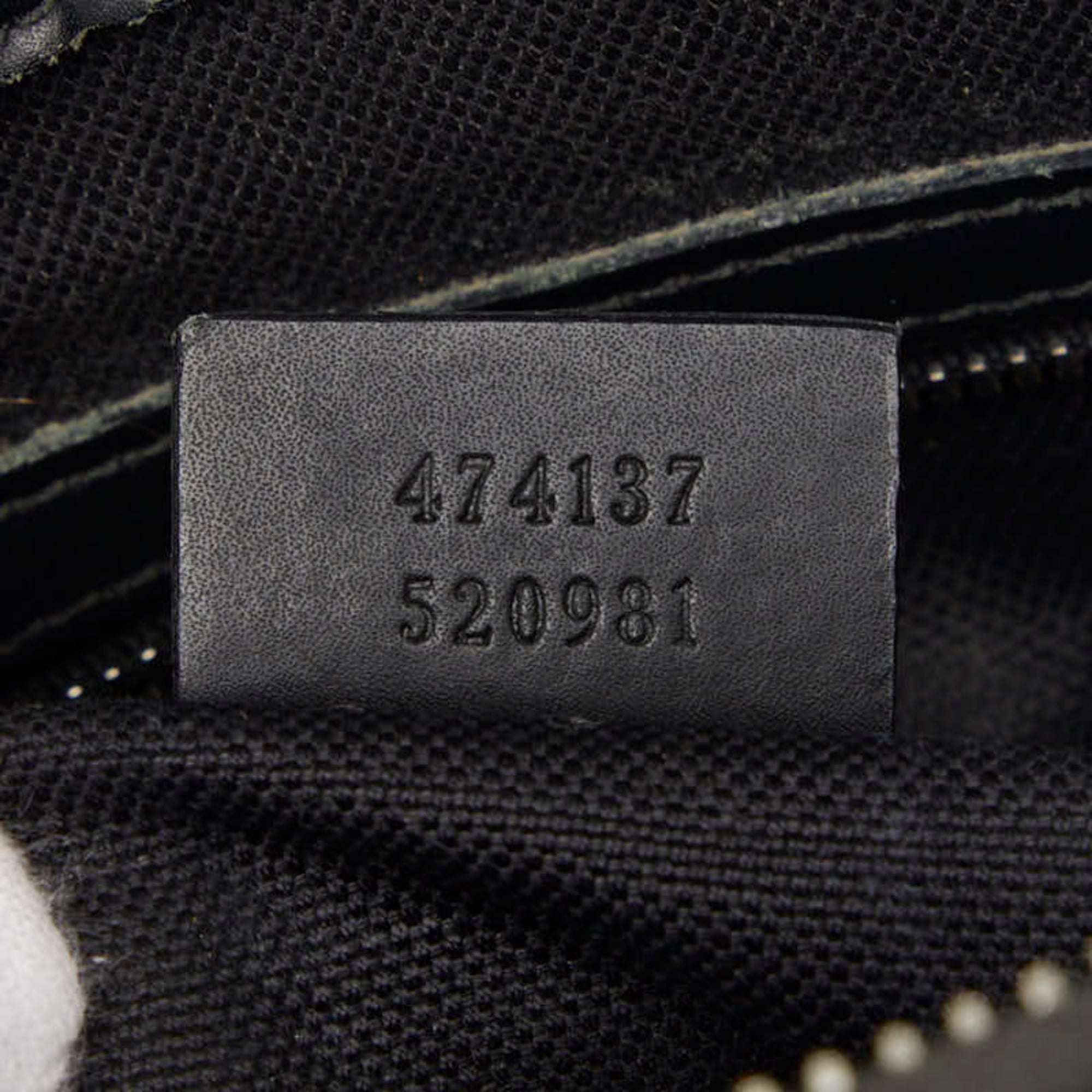 Gucci Black Pvc Leather Shoulder Bag (Pre-Owned)