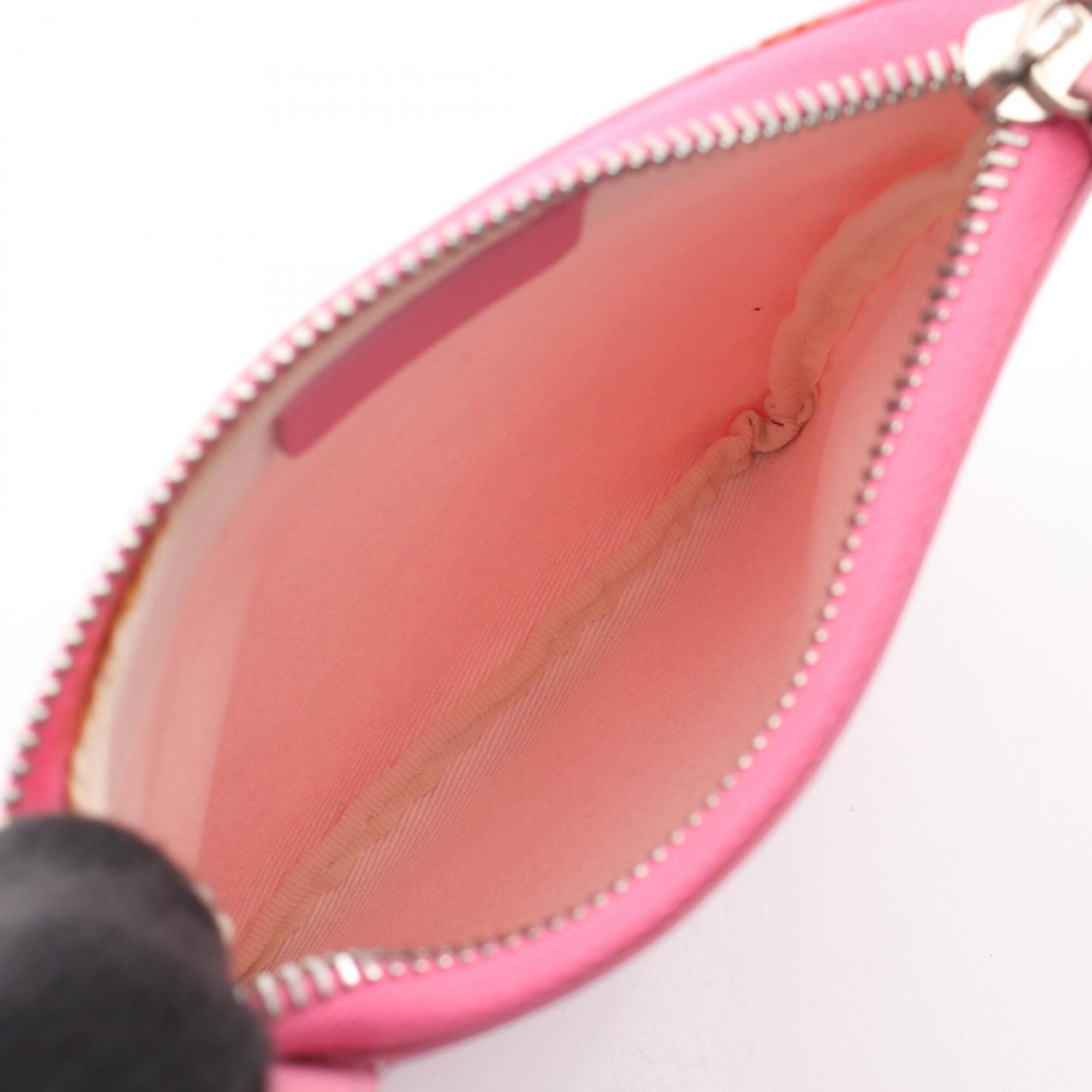 Bvlgari Pink Canvas Leather Shoulder Bag (Pre-Owned)