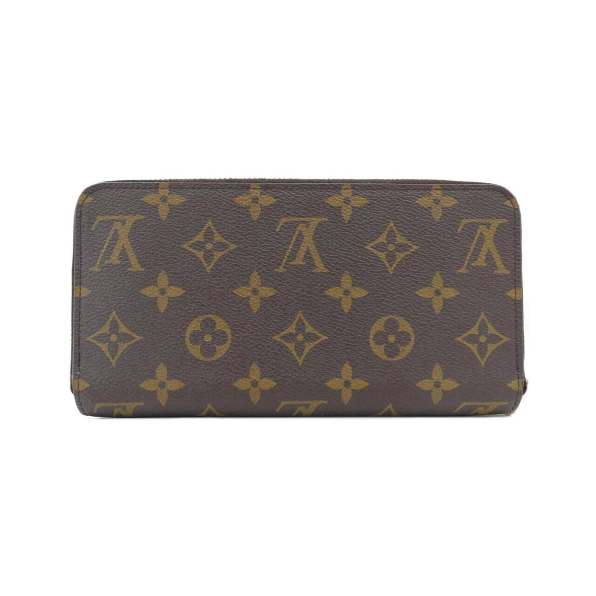 Louis Vuitton Marron Coated Canvas Long Wallet (Bi-Fold) (Pre-Owned)