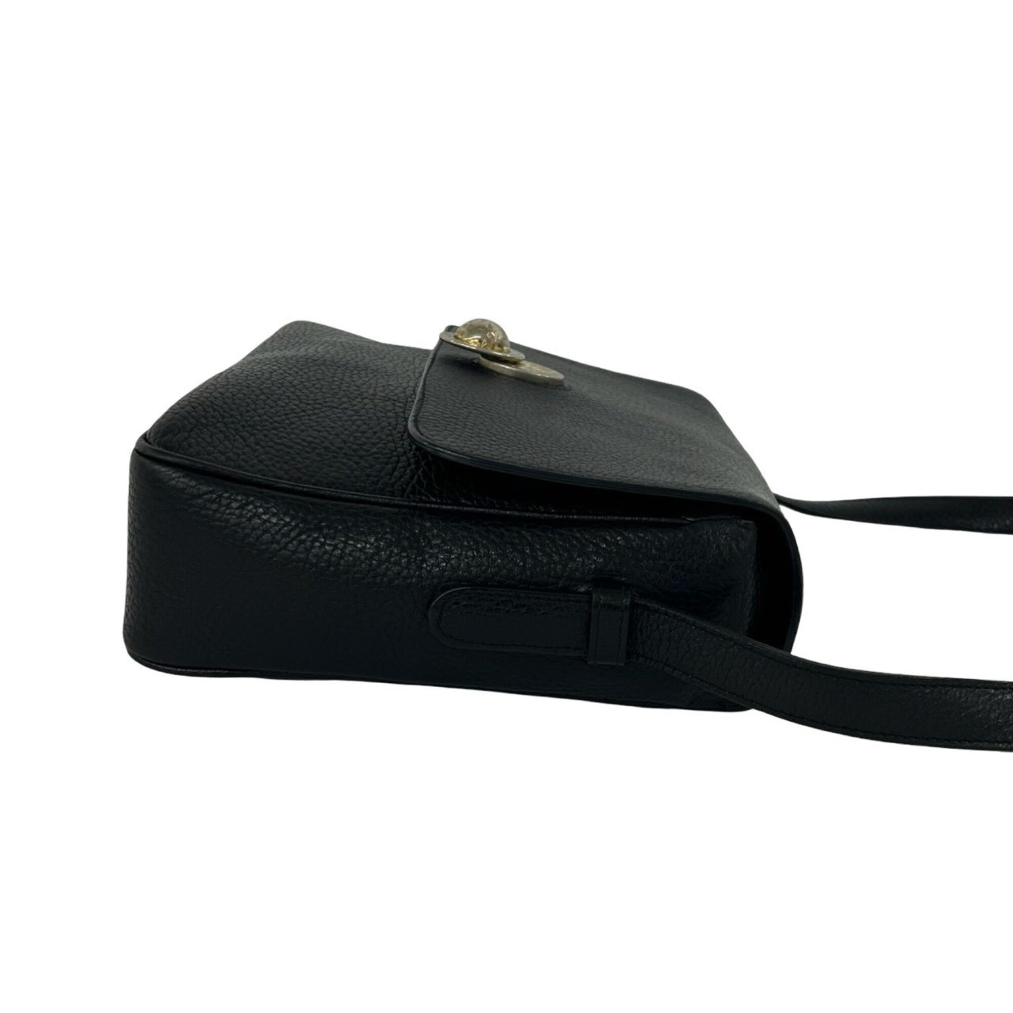 Celine Black Leather Pochette Shoulder Bag (Pre-Owned)
