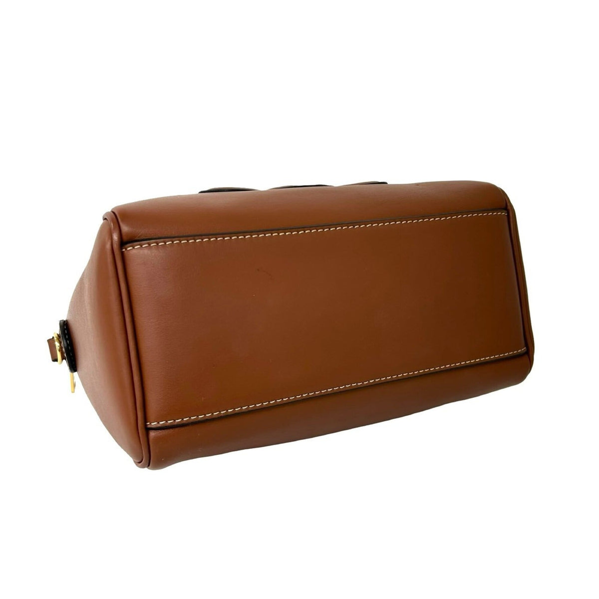 Celine Brown Leather Boston Bag Handbag Shoulder Bag (Pre-Owned)