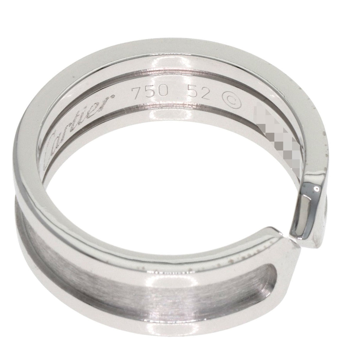 Cartier C2 White Gold (18K) Band Ring (Pre-Owned)