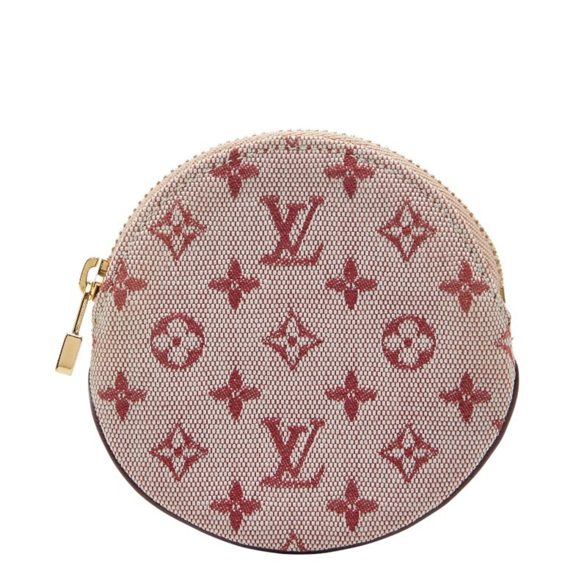 Louis Vuitton Cerise Red Color Canvas Leather Coin Purse/Coin Case (Pre-Owned)