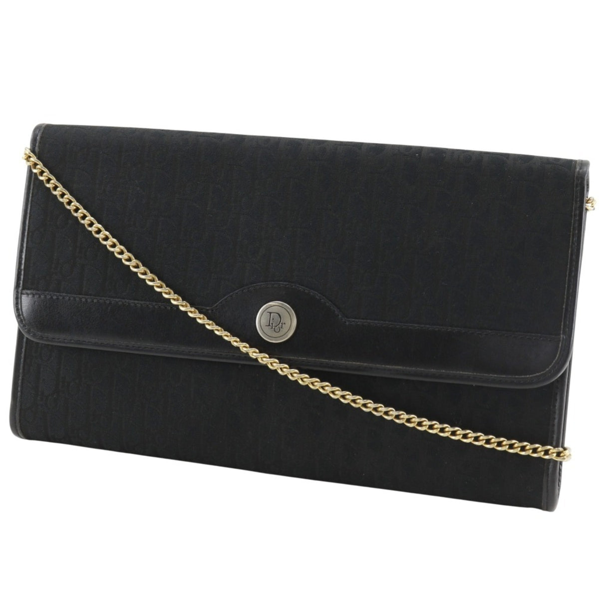 Christian Dior Black Canvas Shoulder Bag (Pre-Owned)