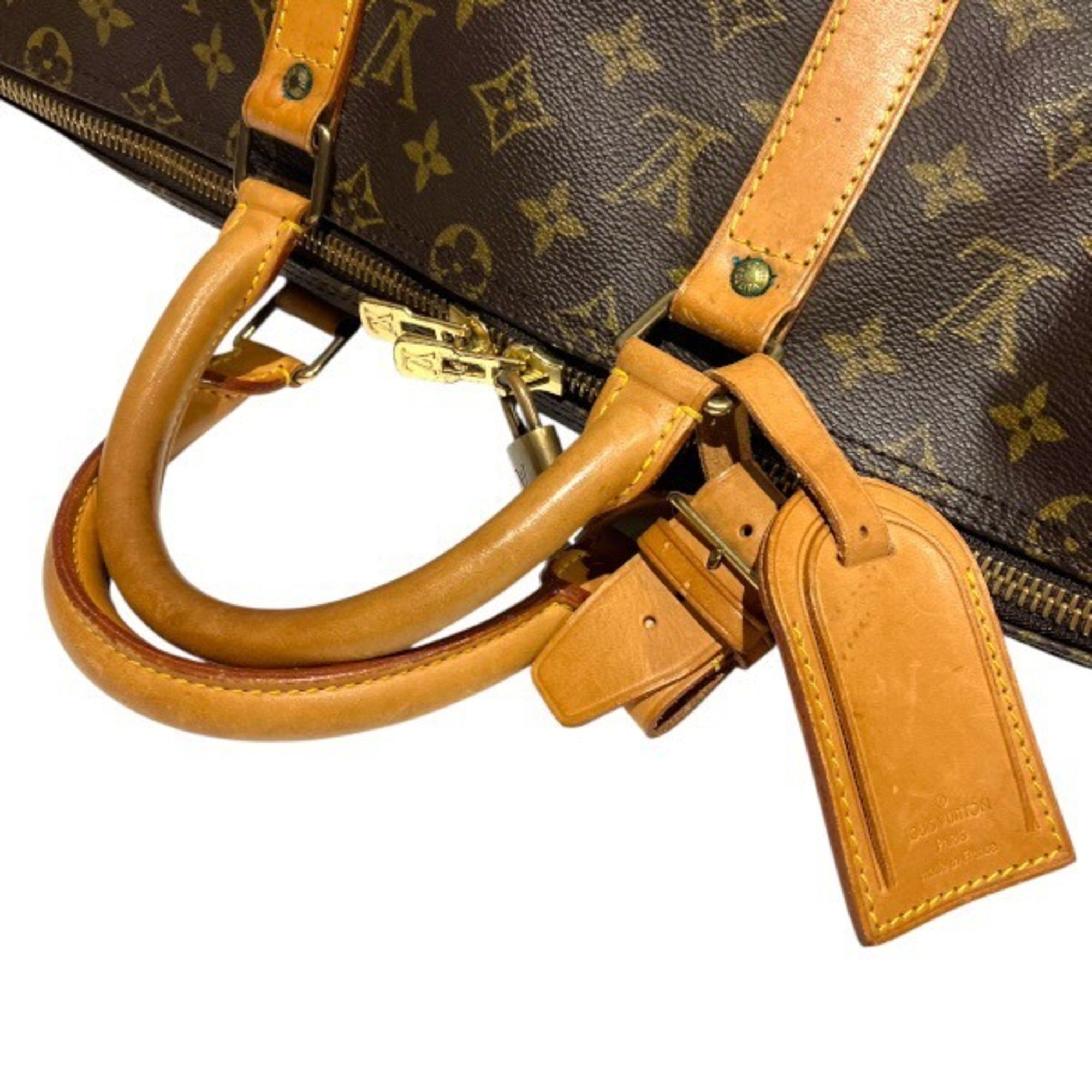 Louis Vuitton Brown Monogram Boston Bag Handbag (Pre-Owned)