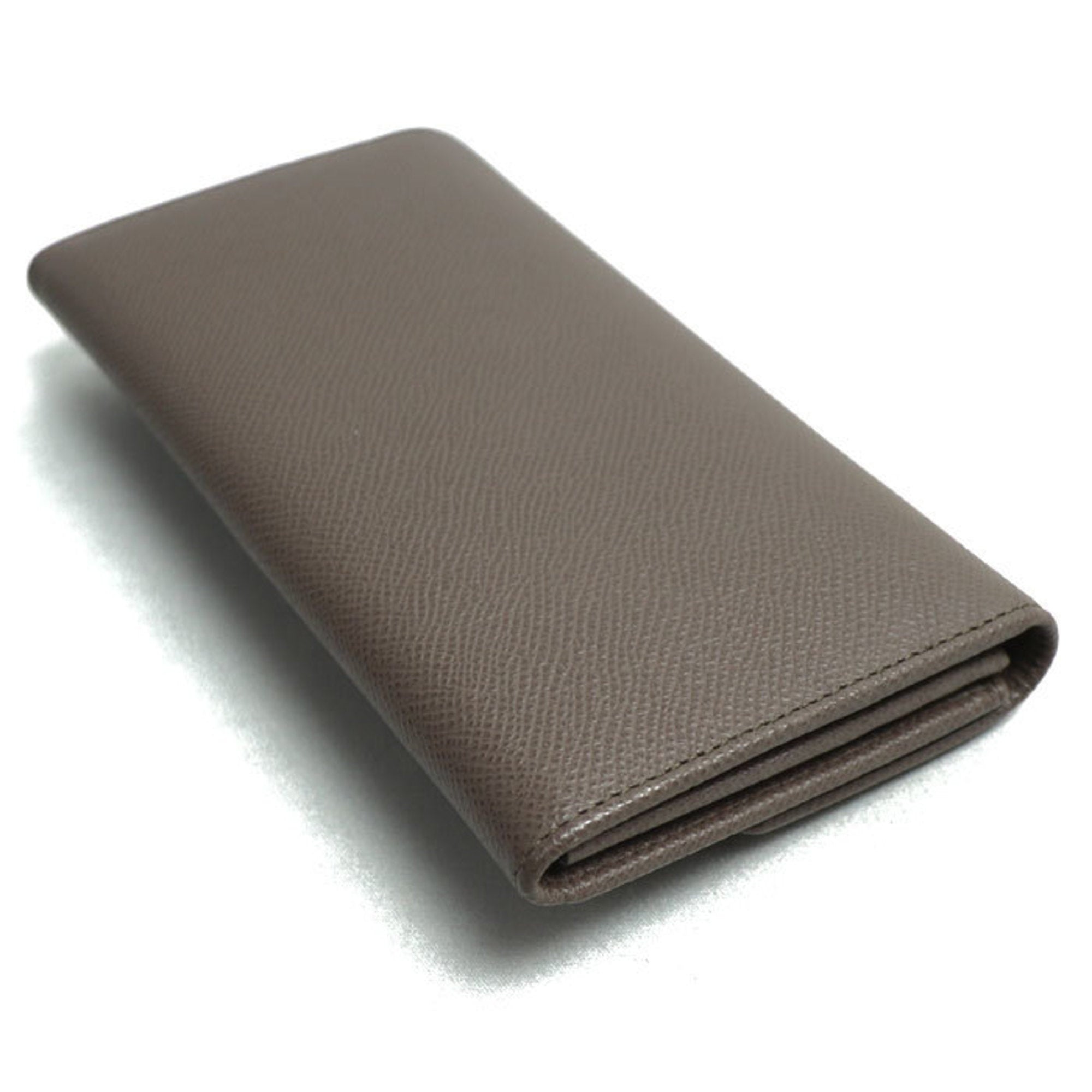 Salvatore Ferragamo Gray Leather Coin Purse/Coin Case (Pre-Owned)