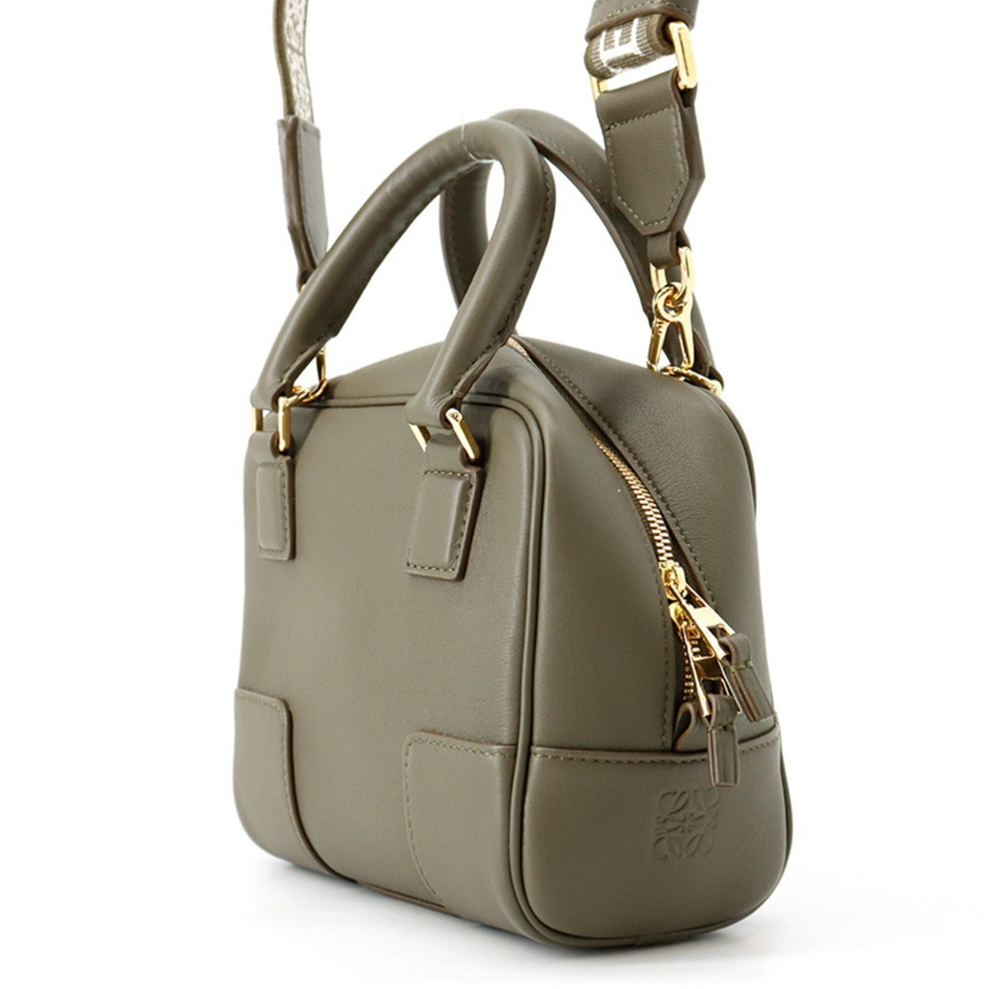 Loewe Khaki Leather Handbag (Pre-Owned)