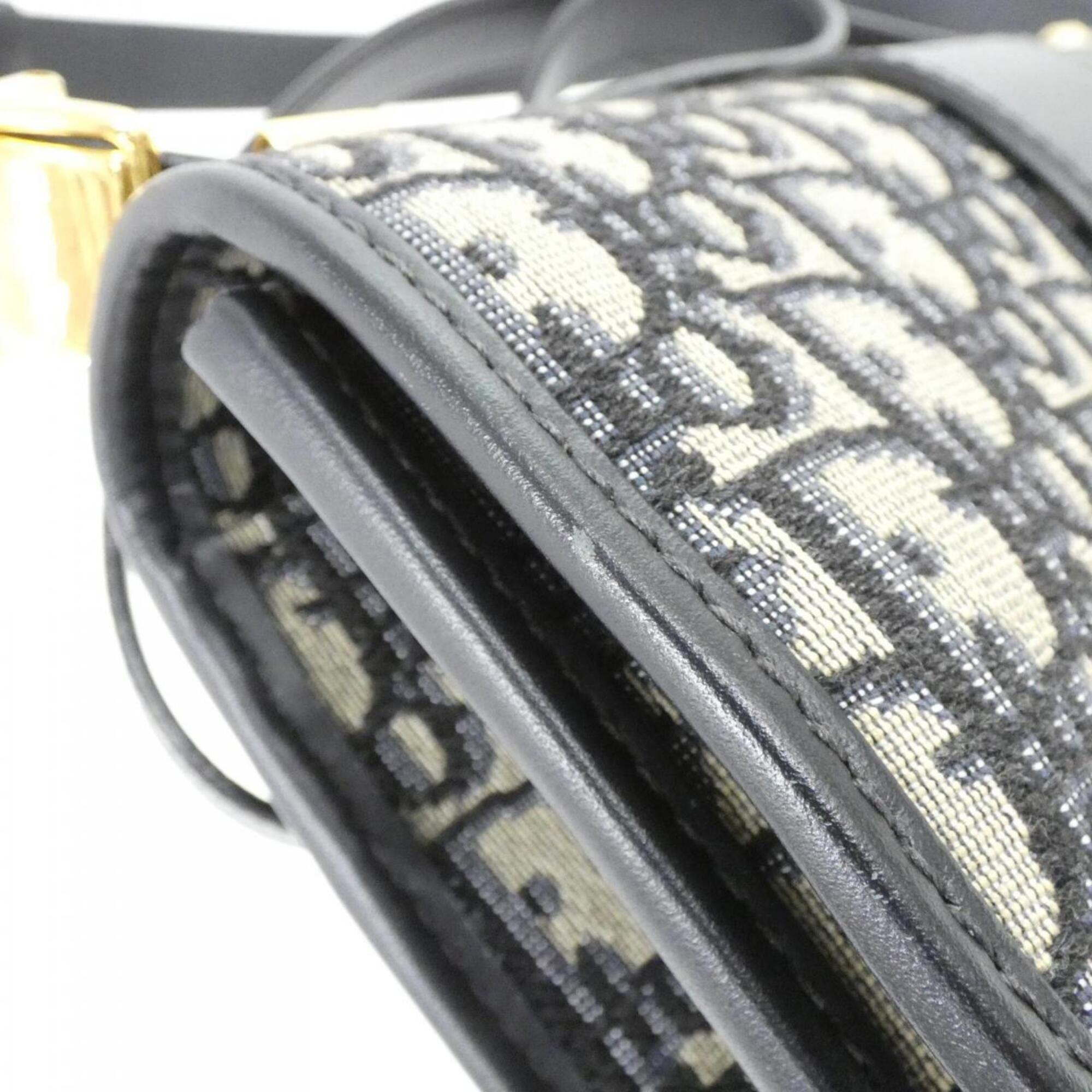 Christian Dior Blue Canvas Shoulder Bag (Pre-Owned)