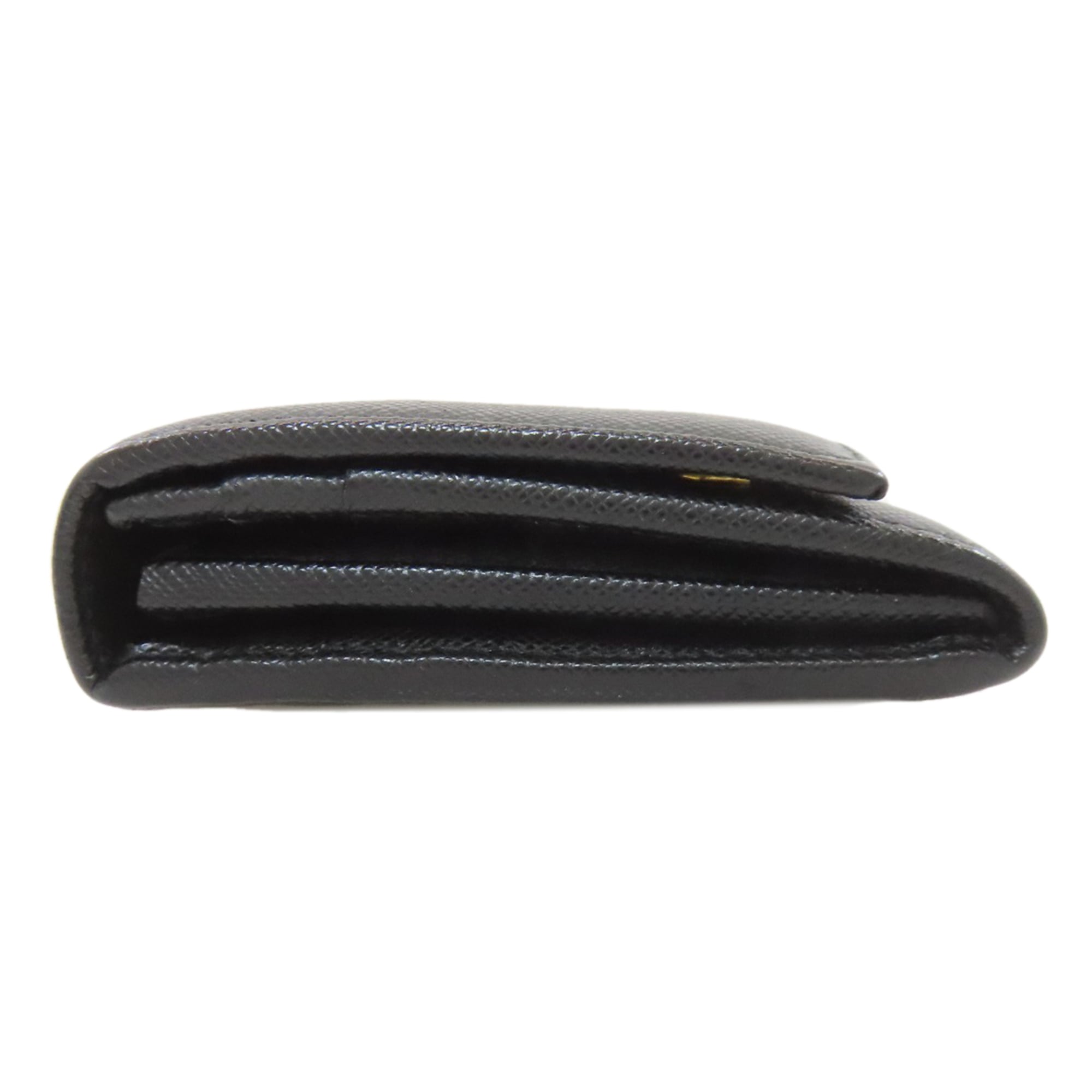 Prada Black Leather Long Wallet (Bi-Fold) (Pre-Owned)