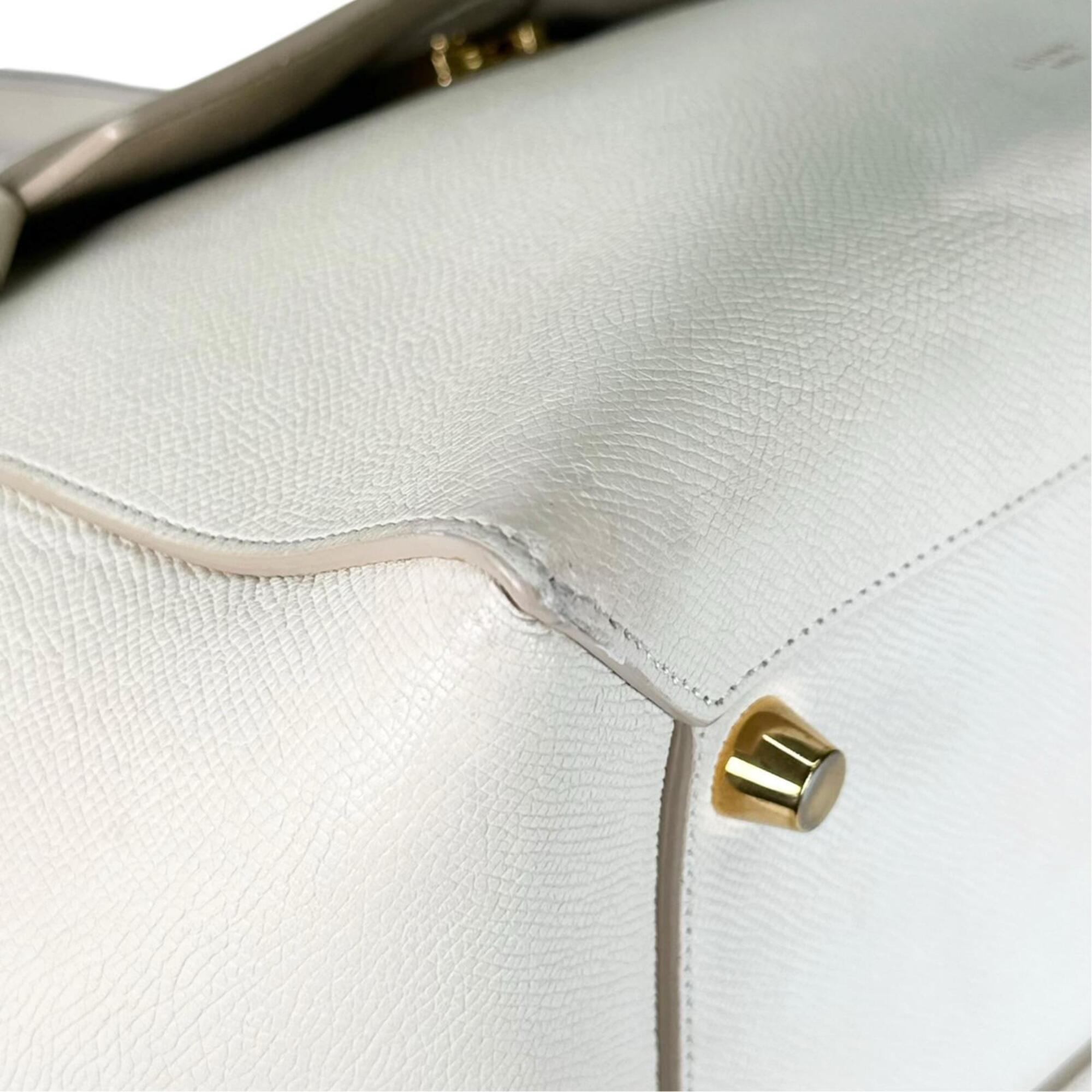 Celine Ivory White Leather Handbag (Pre-Owned)